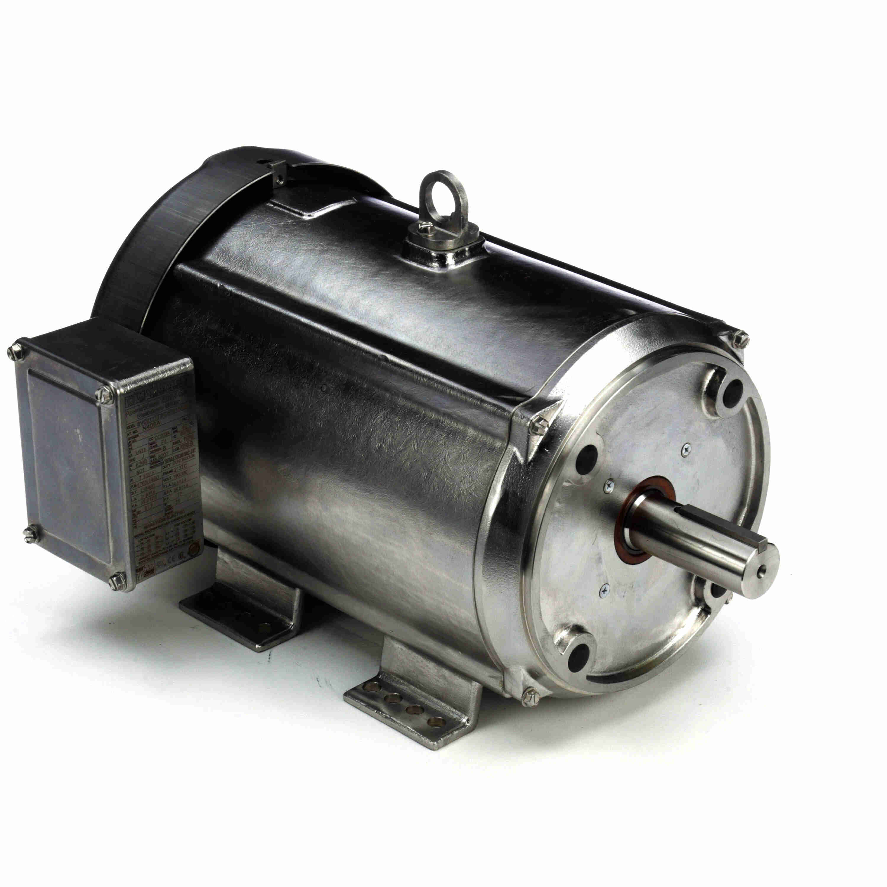 Marathon Electric Close-Coupled Pump Motor, 25 HP, 3 Ph, 60 Hz, 575 V, 1800 & 1800 RPM, 284JM Frame, DP