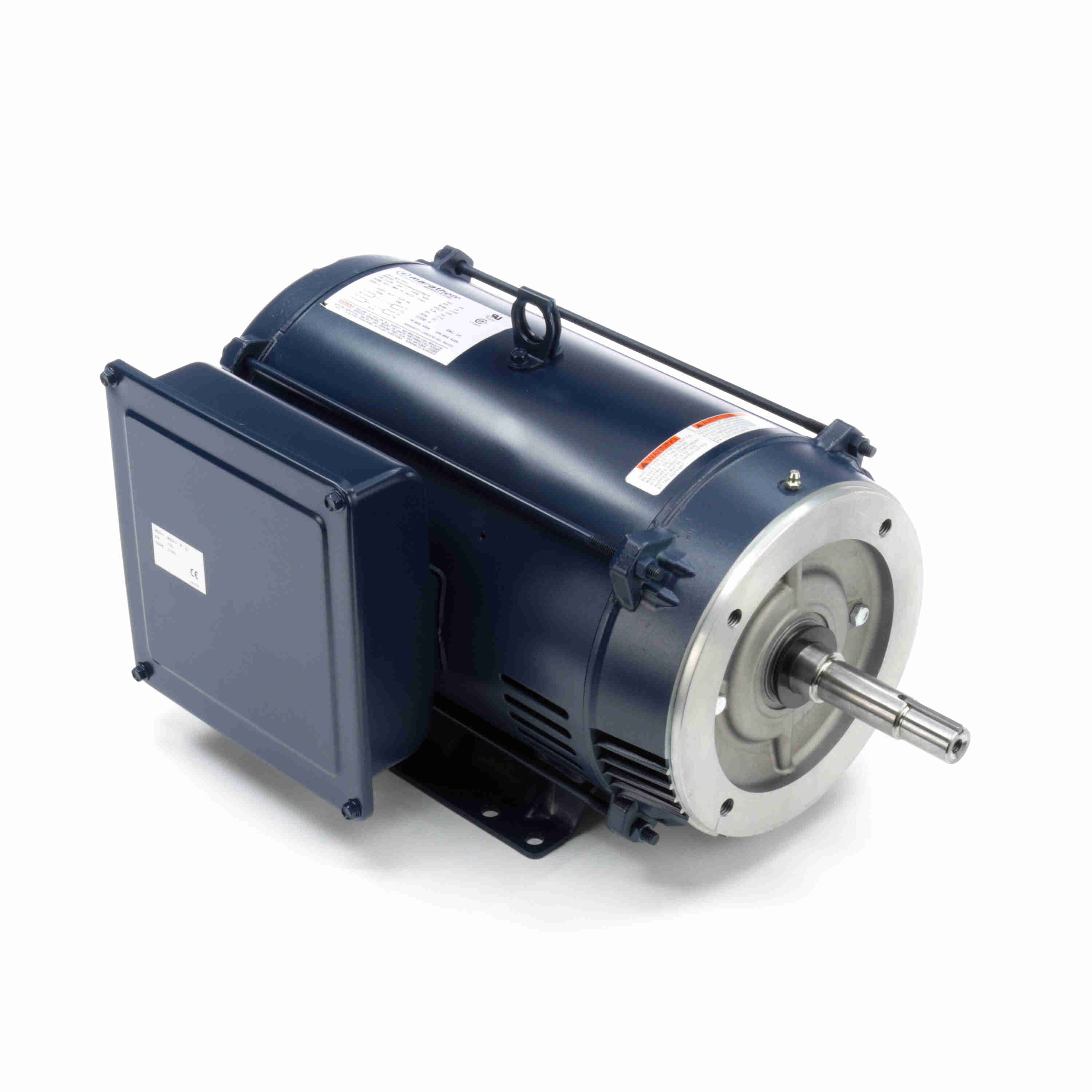 Marathon Electric Close-Coupled Pump Motor, 10 HP, 1 Ph, 60 Hz, 230 V, 1800 RPM, 215JM Frame, DP