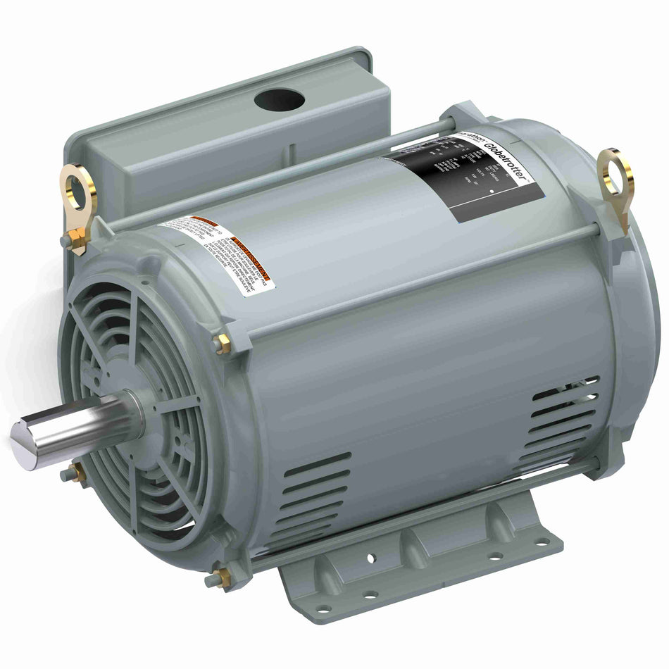 Marathon Electric General Purpose Motor, 3 HP, 1 Ph, 60 Hz, 230 V, 1200 & 1200 RPM, 215T Frame, DP