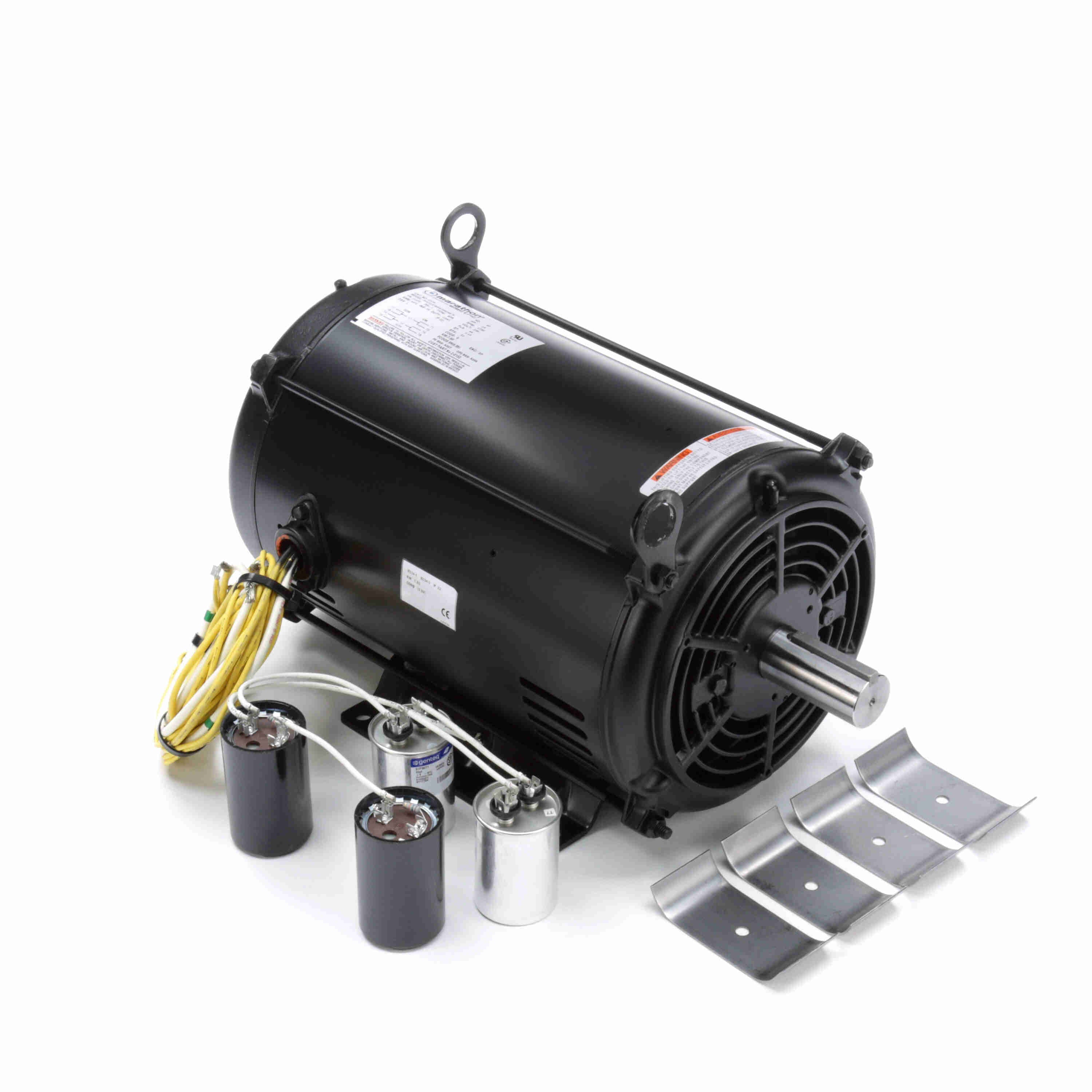 Marathon Electric Fan and Blower Motor, 10 HP, 1 Ph, 60 Hz, 230 V, 1800 RPM, 215TZ Frame, DP