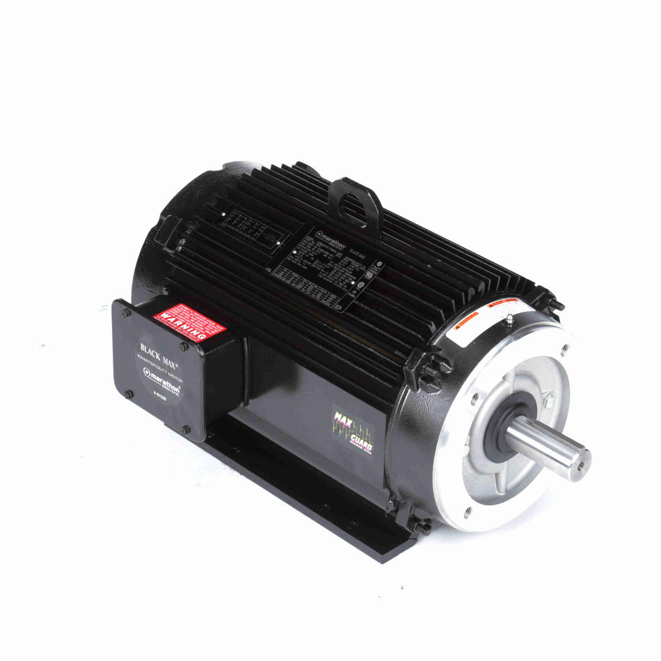 Marathon Electric Speed Ratio Motor, 10 HP, 3 Ph, 60 Hz, 230/460 V, 1800 RPM, 215TC Frame, TENV