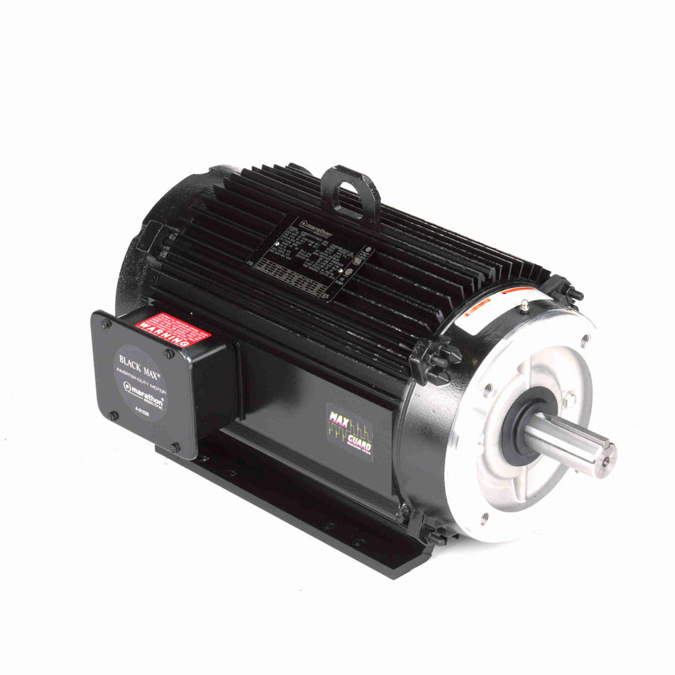 Marathon Electric Speed Ratio Motor, 10 HP, 3 Ph, 60 Hz, 575 V, 1800 RPM, 215TC Frame, TENV