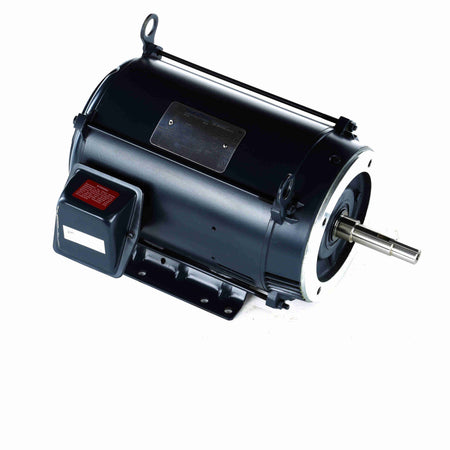 Marathon Electric Close-Coupled Pump Motor, 10 HP, 3 Ph, 60 Hz, 575 V, 1800 & 1800 RPM, 215JM Frame, DP