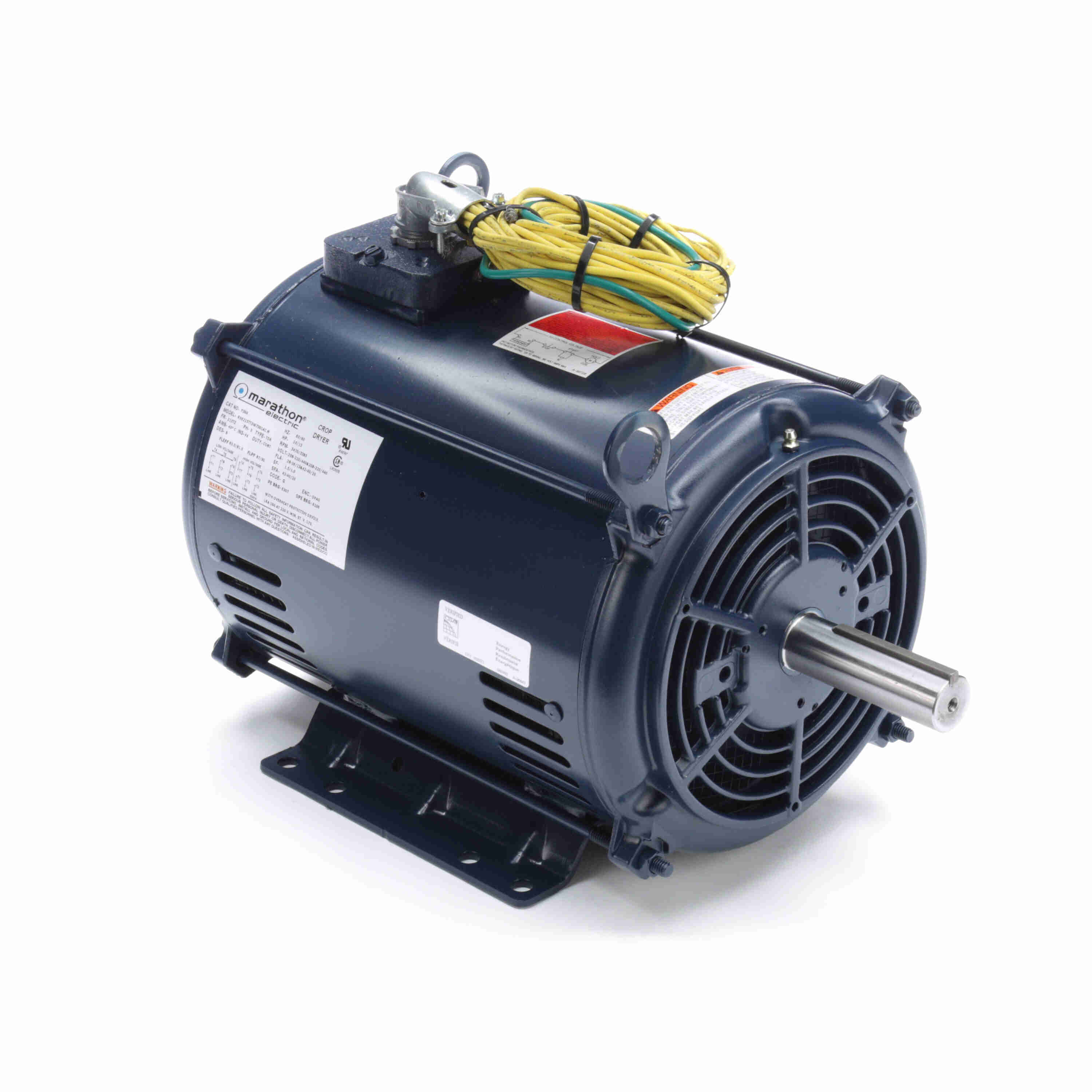 Marathon Electric Fire Pump Motor, 30 & 25 HP, 3 Ph, 60 & 50 Hz, 230/460 & 190/380 V, 3600 & 3000 RPM, 286TS Frame, TEFC