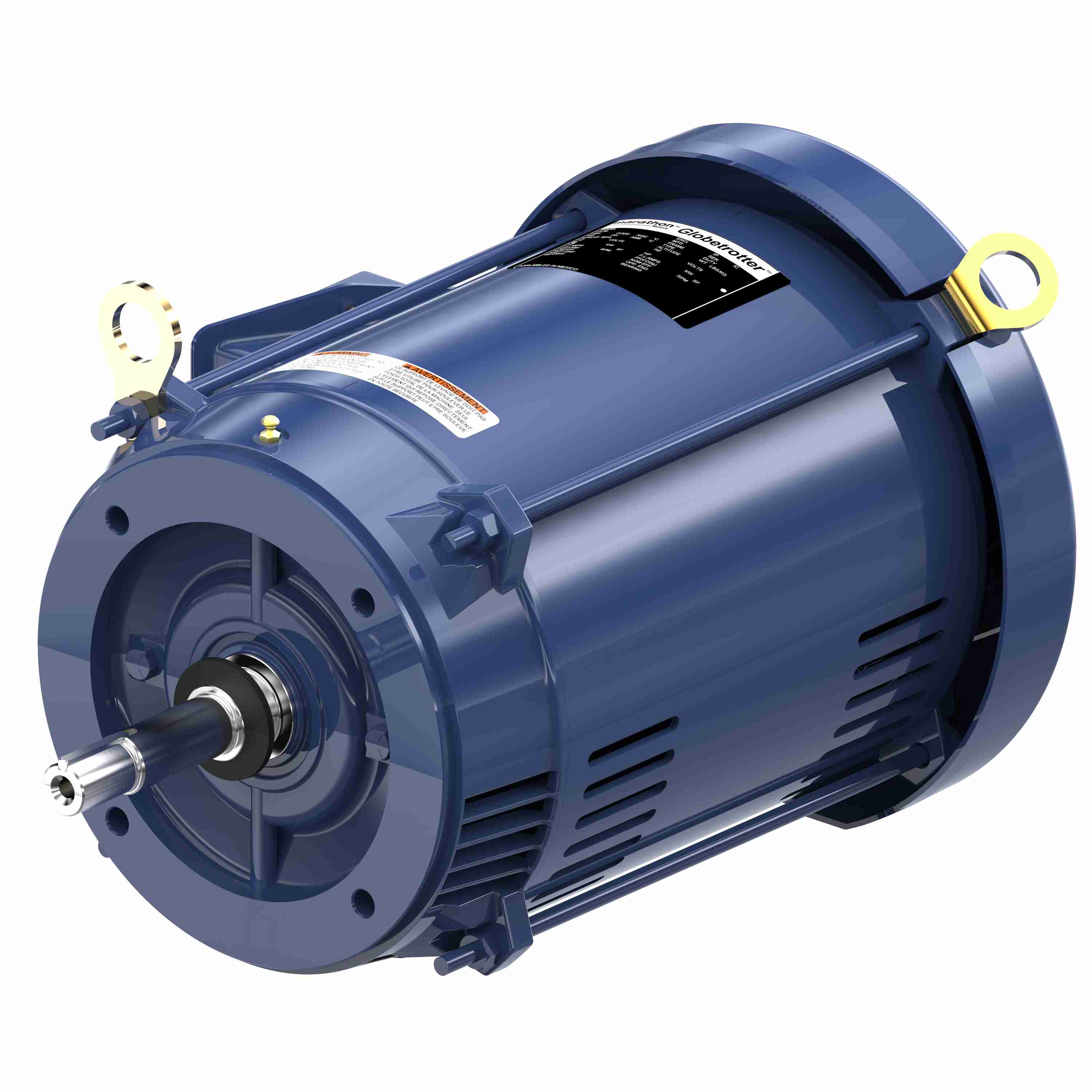 Marathon Electric Close-Coupled Pump Motor, 15 & 10 HP, 3 Ph, 60 & 50 Hz, 230/460 & 190/380 V, 3600 & 3000 RPM, 215JMV Frame, DP