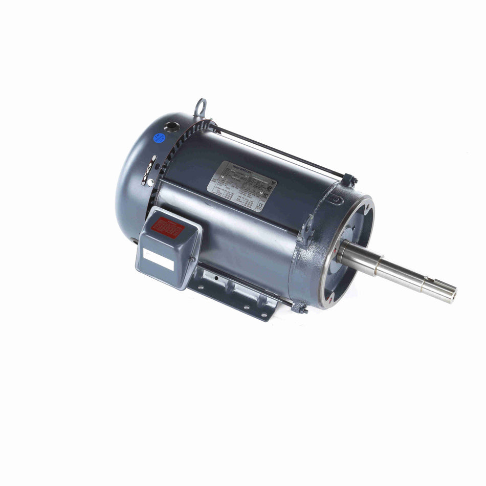 Marathon Electric Close-Coupled Pump Motor, 10 & 7.50 HP, 3 Ph, 60 & 50 Hz, 230/460 & 190/380 V, 3600 & 3000 RPM, 215JP Frame, TEFC