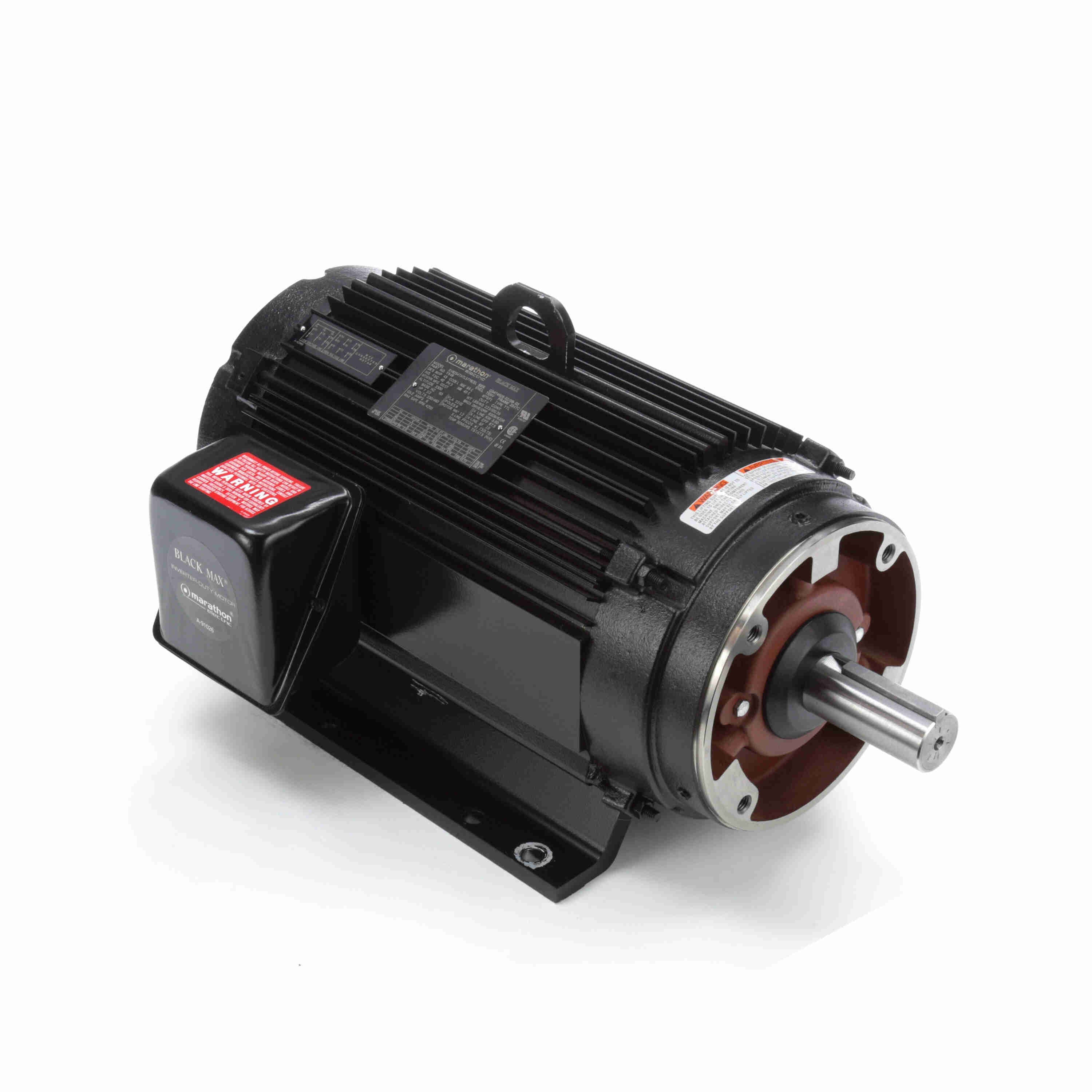 Marathon Electric Speed Ratio Motor, 7.50 HP, 3 Ph, 60 Hz, 230/460 V, 1200 RPM, 254TC Frame, TENV
