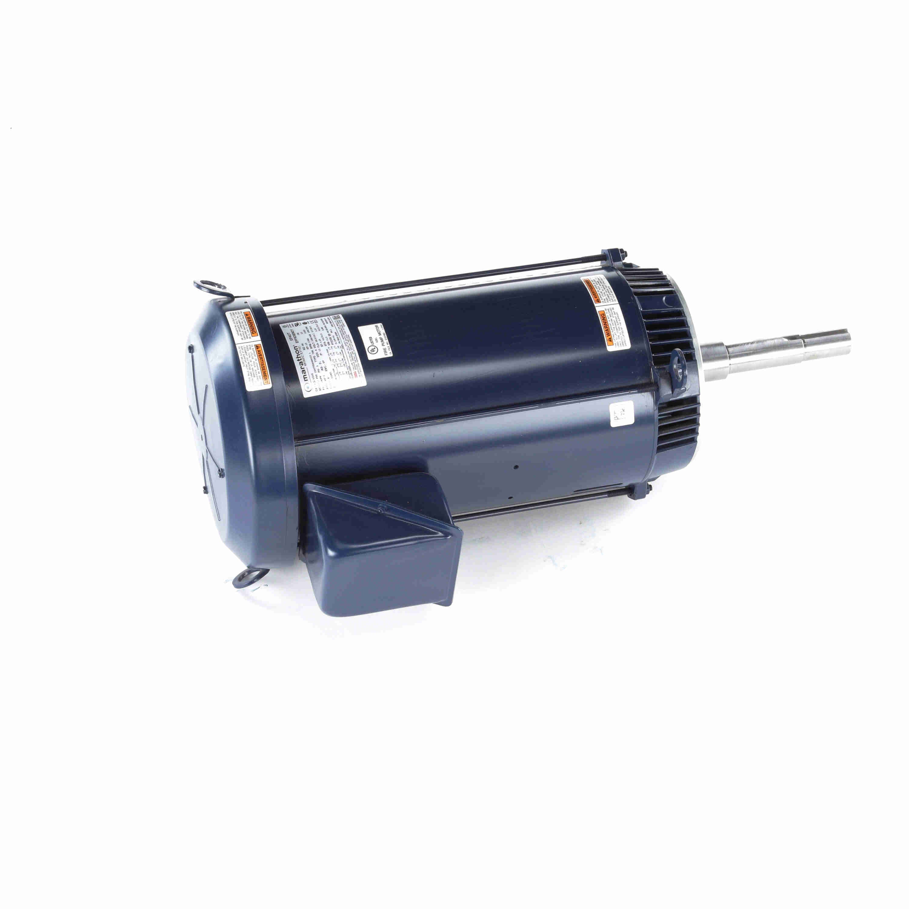 Marathon Electric Close-Coupled Pump Motor, 15 & 12 HP, 3 Ph, 60 & 50 Hz, 230/460 & 190/380 V, 1800 & 1500 RPM, 254JPV Frame, DP