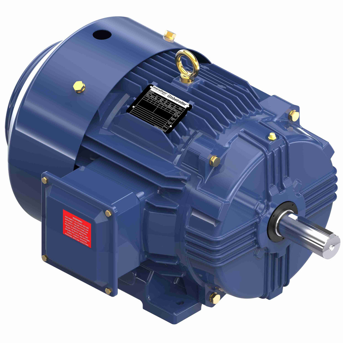Marathon Electric General Purpose Motor, 20 & 15 HP, 3 Ph, 60 & 50 Hz, 230/460 & 190/380 V, 1800 & 1500 RPM, 256T Frame, TEFC