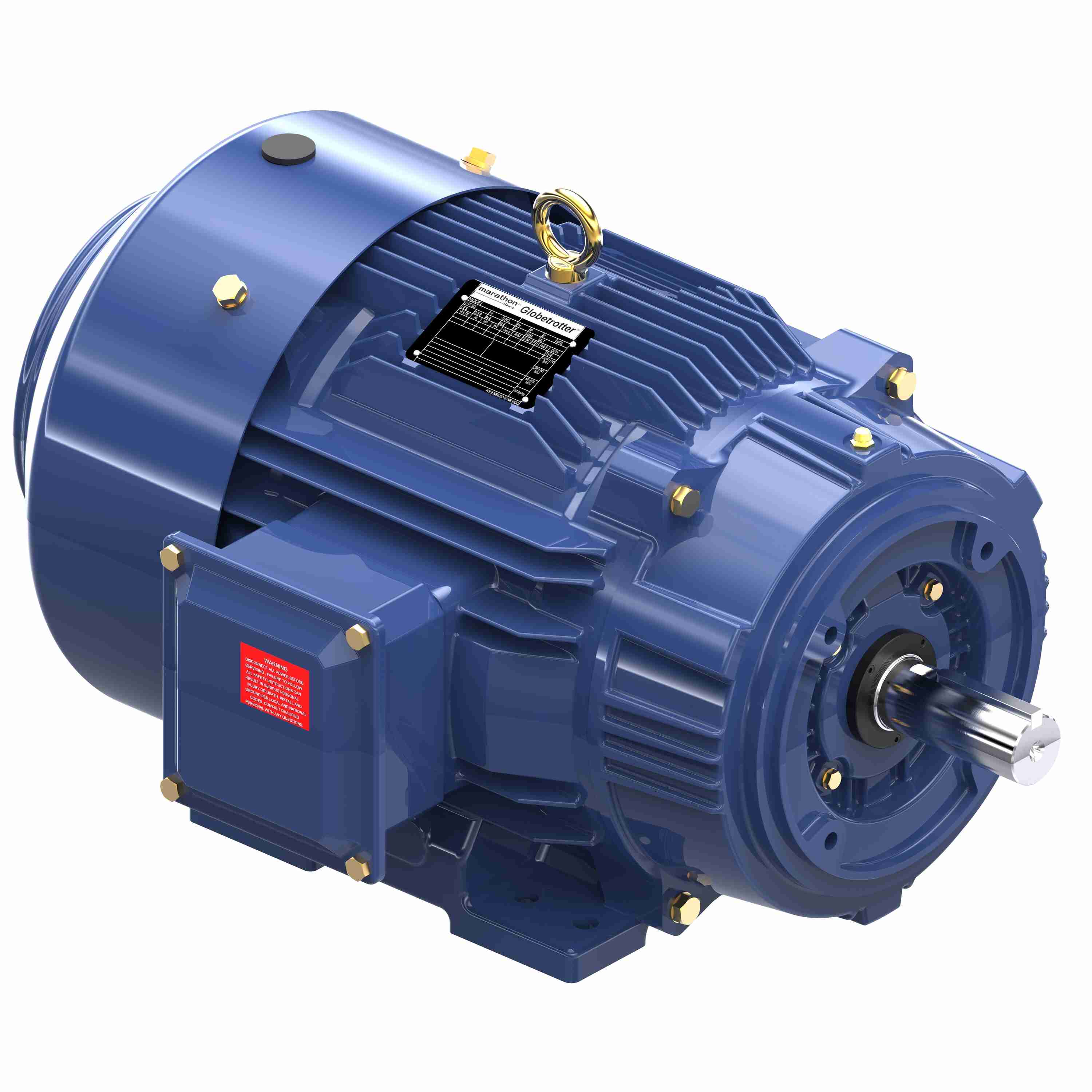Marathon Electric Severe Duty Motor, 3 HP, 3 Ph, 60 Hz, 230/460 V, 1800 & 1800 RPM, 182TC Frame, TEFC