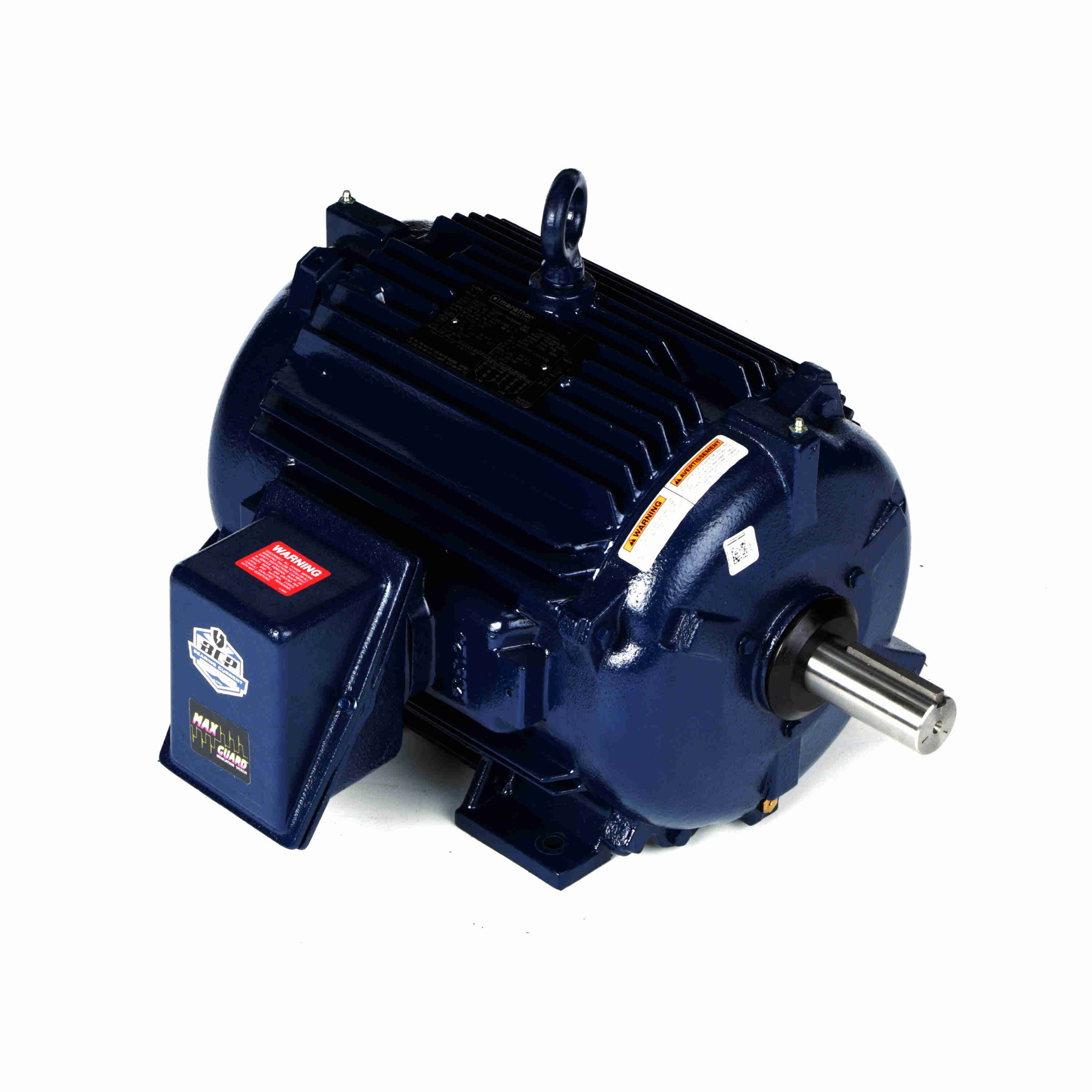Marathon Electric Severe Duty Motor, 20 & 15 HP, 3 Ph, 60 & 50 Hz, 230/460 & 190/380 V, 1800 & 1500 RPM, 256TV Frame, TEAO