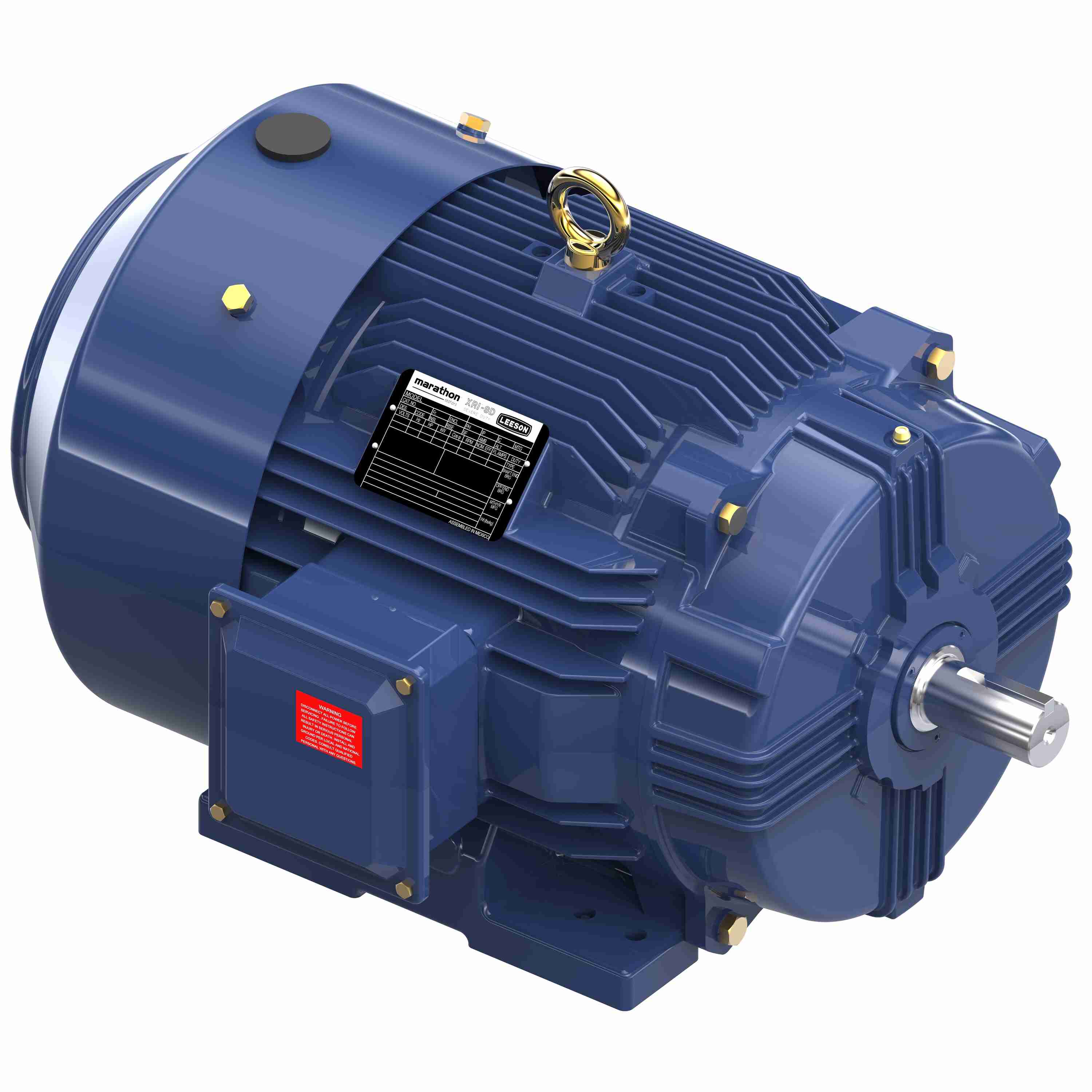 Marathon Electric General Purpose Motor, 7.50 & 5 HP, 3 Ph, 60 & 50 Hz, 230/460 & 190/380 V, 900 & 750 RPM, 256T Frame, TEFC
