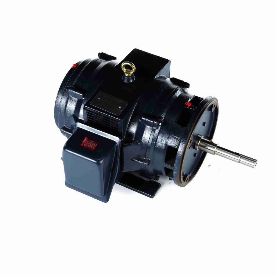 Marathon Electric Close-Coupled Pump Motor, 25 HP, 3 Ph, 60 Hz, 575 V, 1800 & 1800 RPM, 284JP Frame, DP