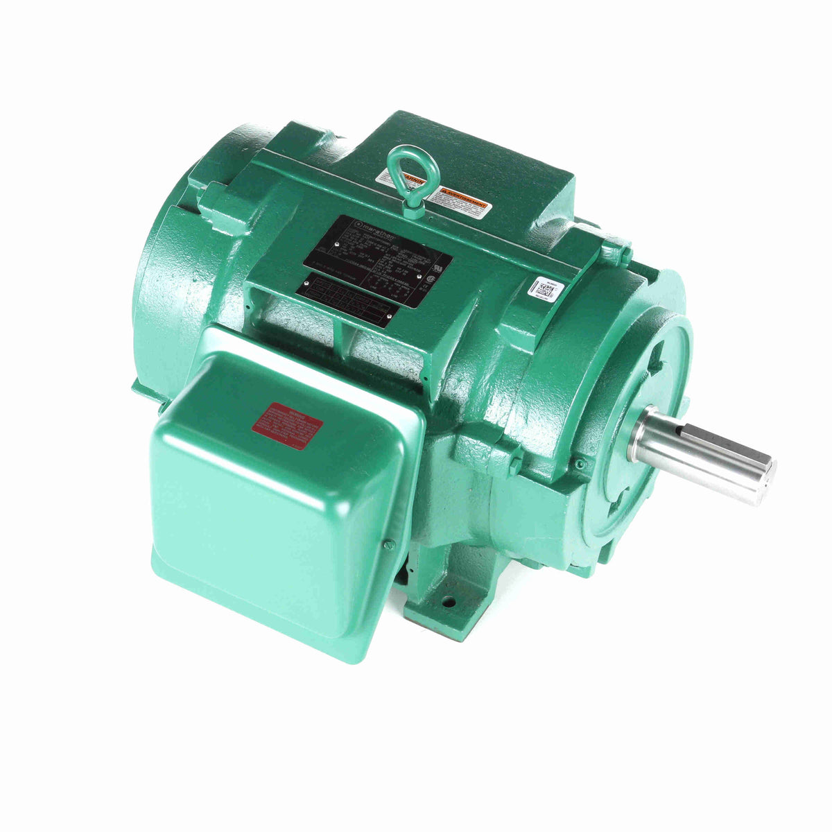 Marathon Electric Multispeed Motor, 15 & 3.75 HP, 3 Ph, 60 Hz, 460 & 460 V, 1800 & 1800 RPM, 284T Frame, DP