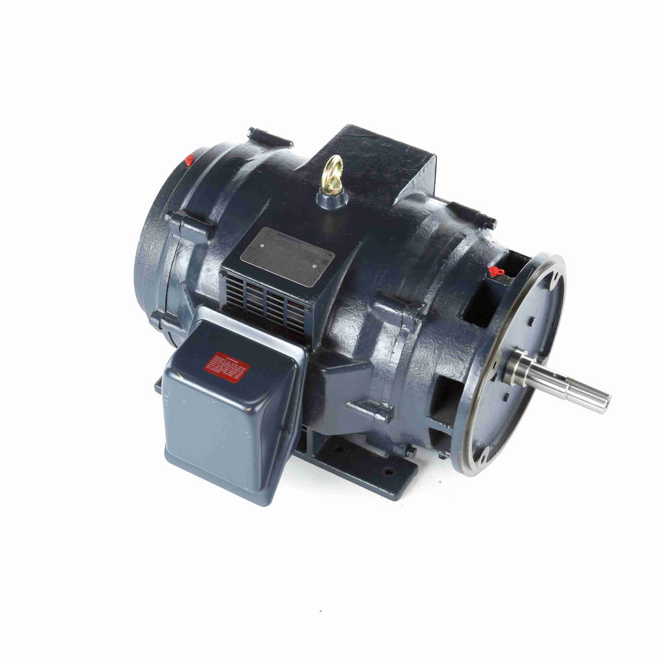 Marathon Electric Close-Coupled Pump Motor, 20 & 15 HP, 3 Ph, 60 & 50 Hz, 230/460 & 190/380 V, 1200 & 1000 RPM, 286JM Frame, DP