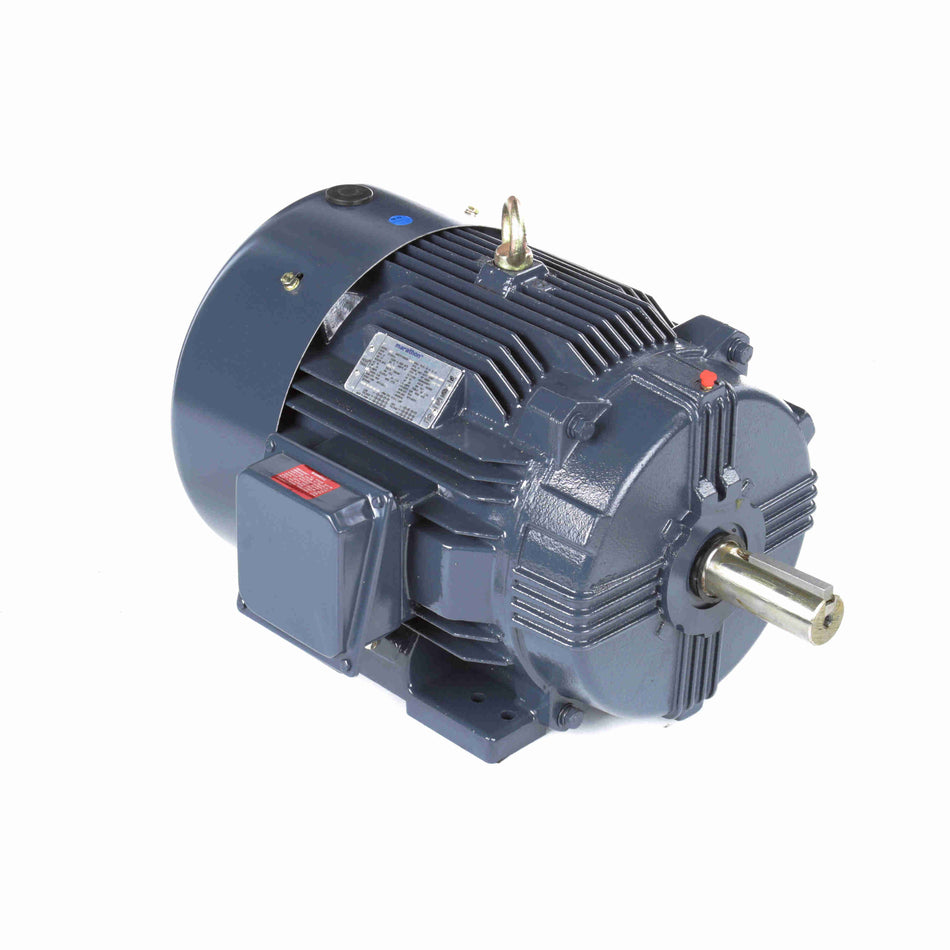 Marathon Electric General Purpose Motor, 30 & 25 HP, 3 Ph, 60 & 50 Hz, 230/460 & 190/380 V, 286T Frame, TEFC