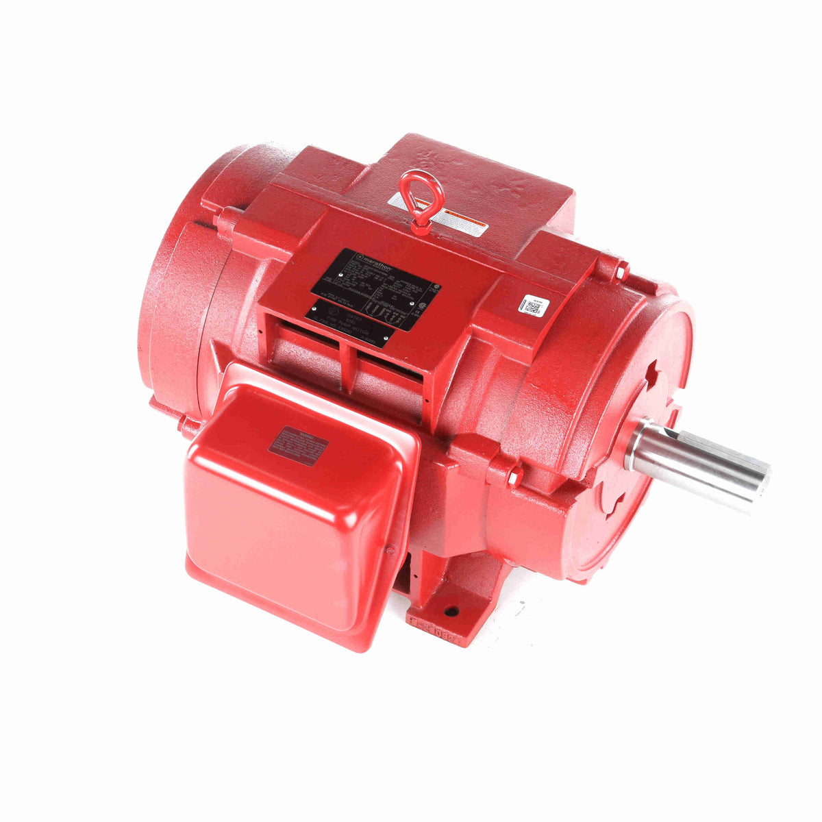 Marathon Electric Fire Pump Motor, 40 HP, 3 Ph, 60 Hz, 575 V, 1800 RPM, 324T Frame, DP