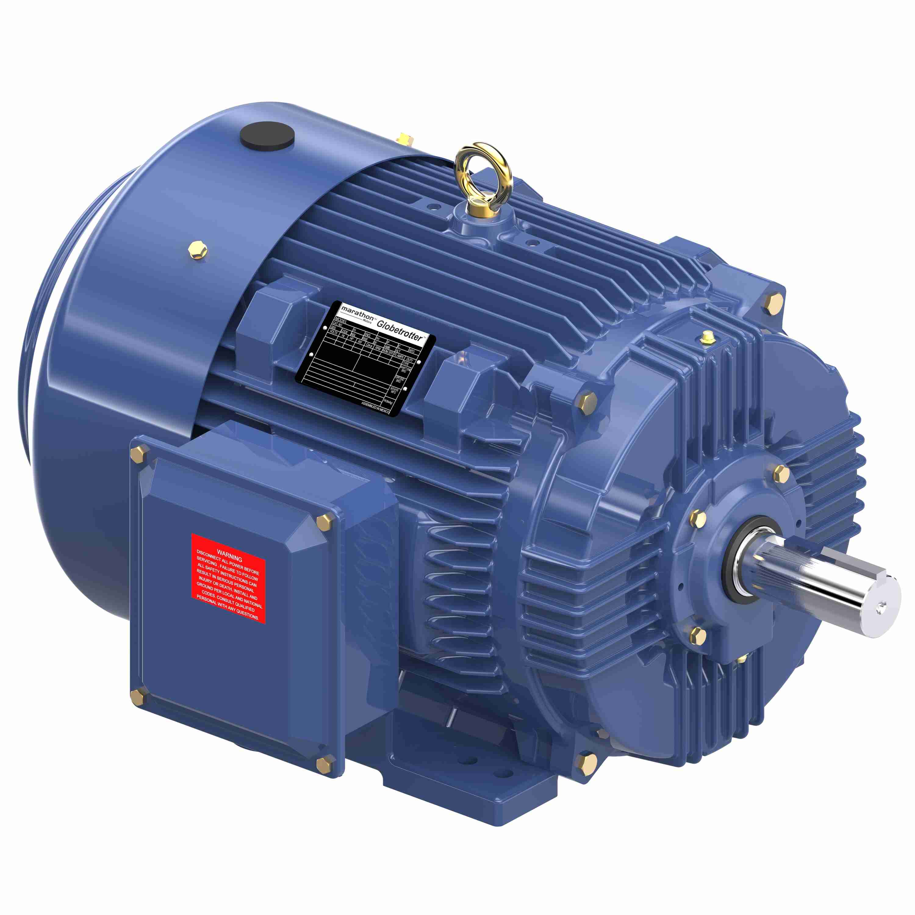 Marathon Electric General Purpose Motor, 40 & 30 HP, 3 Ph, 60 & 50 Hz, 230/460 & 190/380 V, 1800 & 1500 RPM, 324T Frame, TEFC