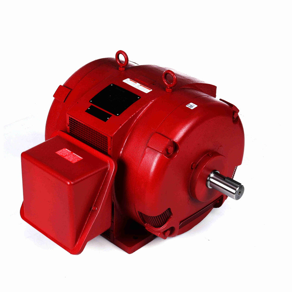 Marathon Electric Air Compressor Motor, 3 HP, 1 Ph, 60 Hz, 208-230 V, 1800 & 1800 RPM, 184TC Frame, DP