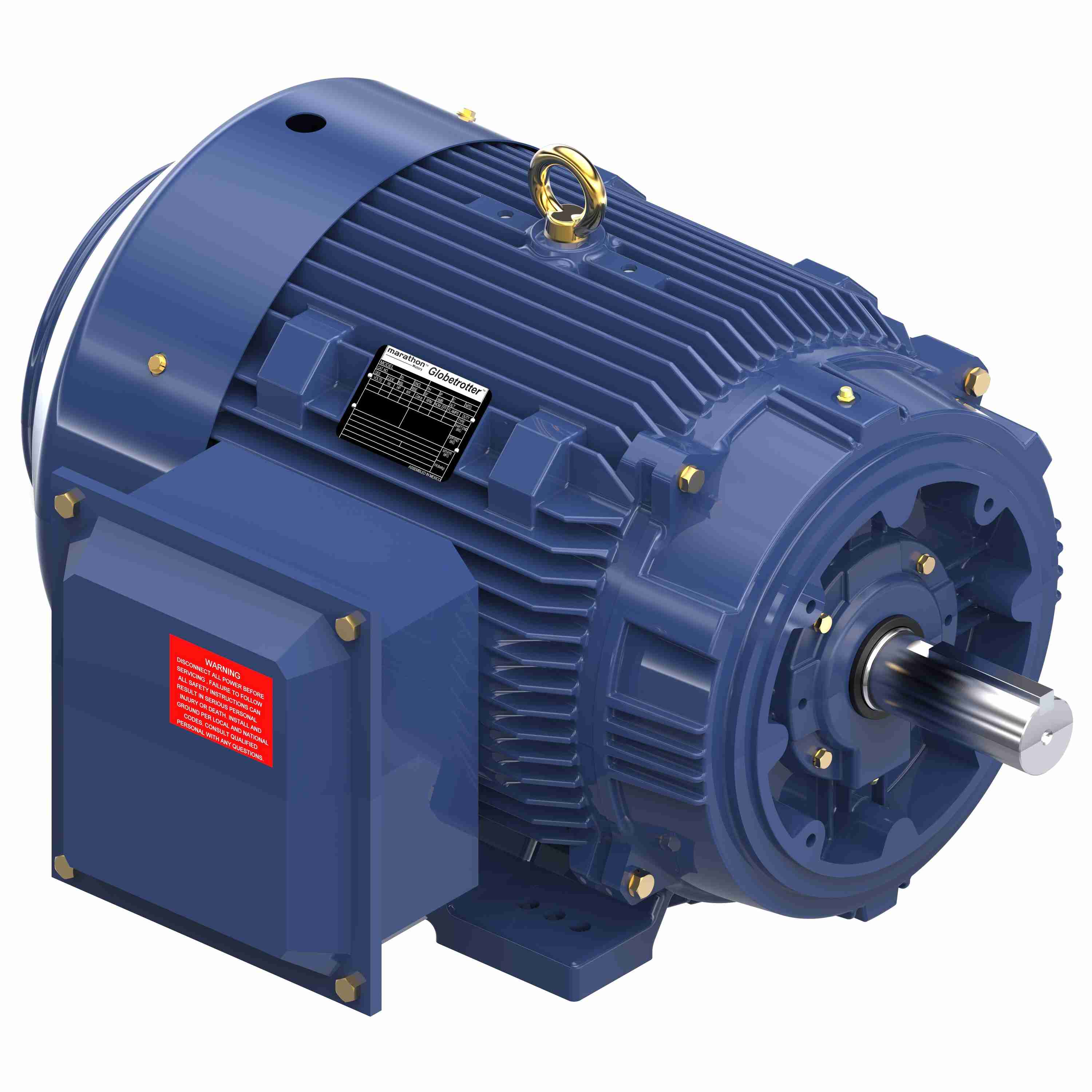 Marathon Electric Severe Duty Motor, 75 HP, 3 Ph, 60 Hz, 460 V, 1800 RPM, 365TC Frame, TEFC