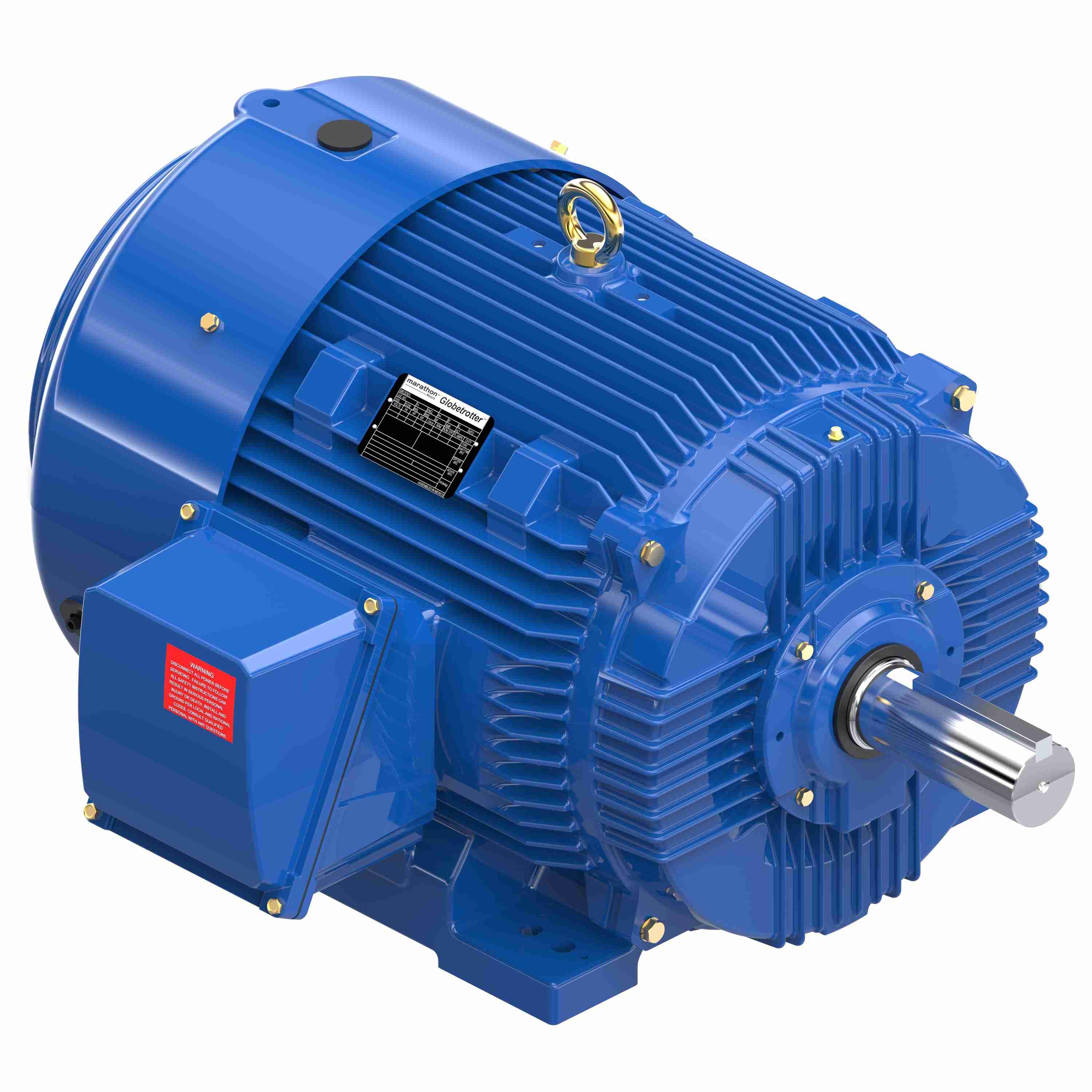 Marathon Electric Severe Duty Motor, 75 HP, 3 Ph, 60 Hz, 460 V, 1200 RPM, 405T Frame, TEFC