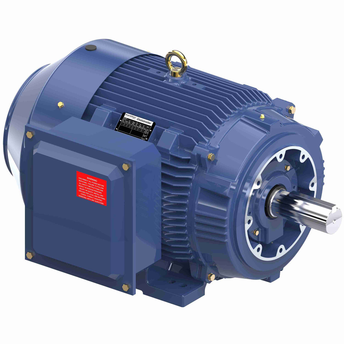 Marathon Electric Severe Duty Motor, 75 HP, 3 Ph, 60 Hz, 460 V, 1200 & 1200 RPM, 405TC Frame, TEFC
