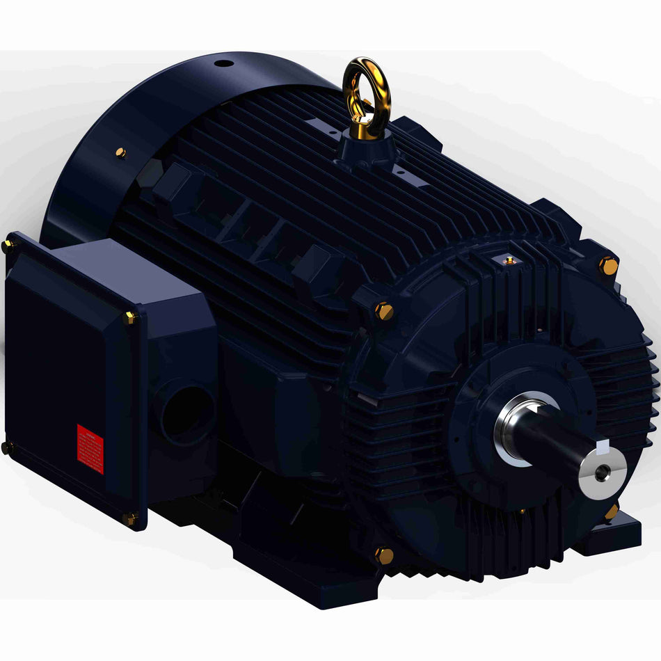 Marathon Electric General Purpose Motor, 150 & 125 HP, 3 Ph, 60 & 50 Hz, 460 & 380 V, 1200 & 1000 RPM, 445T Frame, TEFC