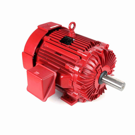 Marathon Electric Fire Pump Motor, 20 & 15 HP, 3 Ph, 60 & 50 Hz, 230/460 & 190/380 V, 1800 & 1500 RPM, 256T Frame, TEFC