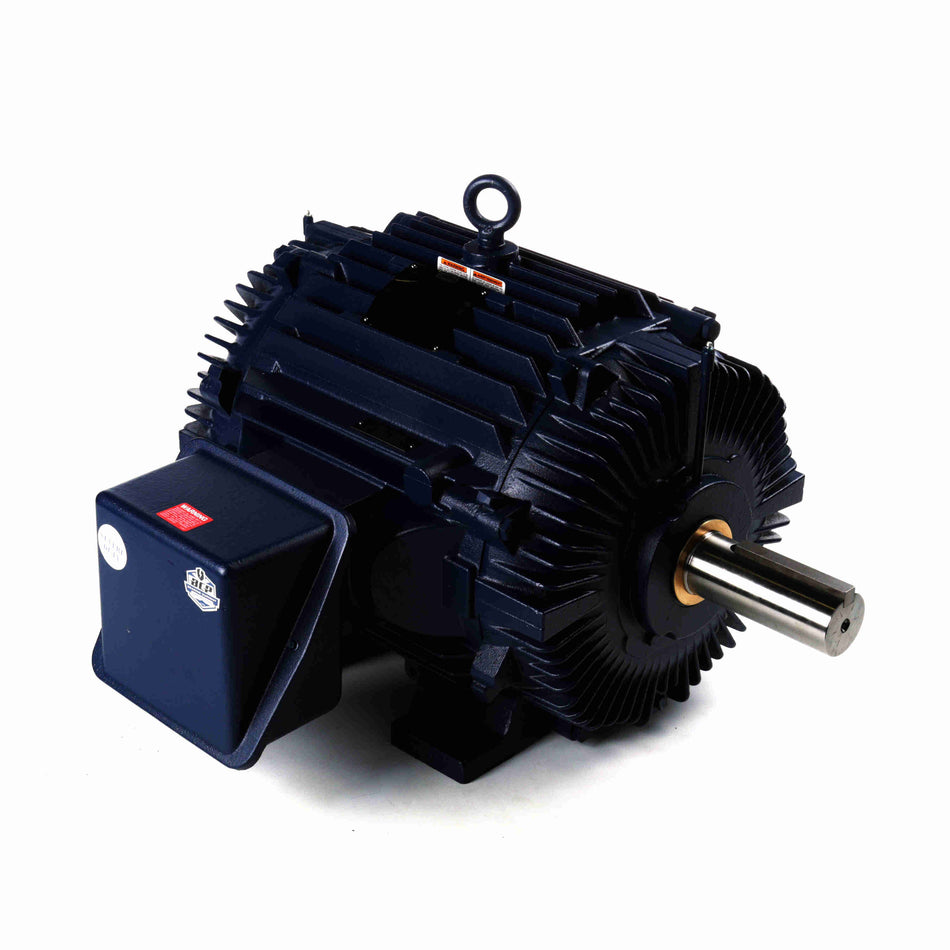 Marathon Electric Severe Duty Motor, 3 HP, 3 Ph, 60 Hz, 230/460 V, 1200 & 1200 RPM, 213T Frame, TEAO