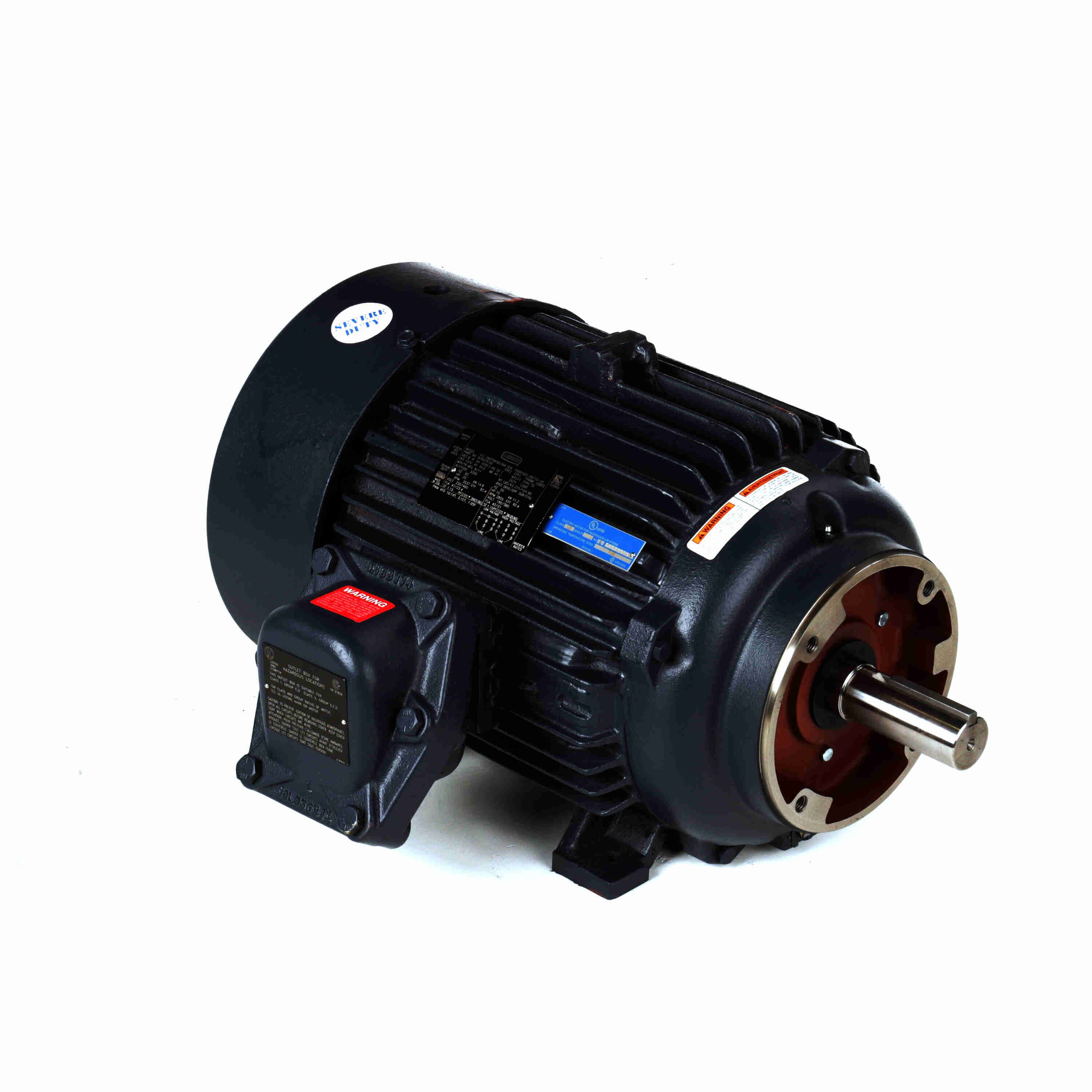 Marathon Electric Explosion Proof Motor, 20 & 15 HP, 3 Ph, 60 & 50 Hz, 230/460 & 190/380 V, 3600 & 3000 RPM, 256TC Frame, EPFC
