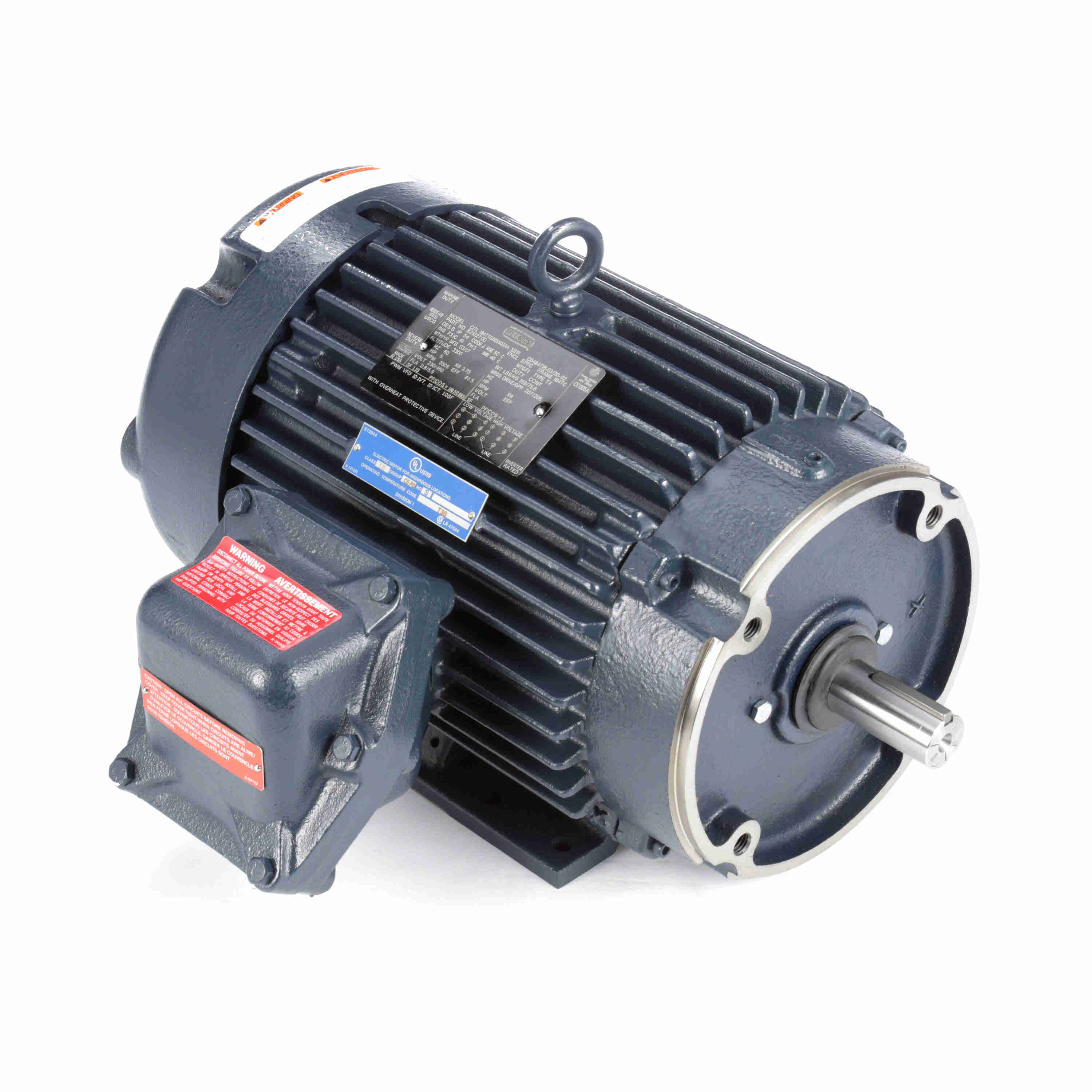 Marathon Electric Explosion Proof Motor, 5 HP, 3 Ph, 60 Hz, 230/460 V, 3600 & 3600 RPM, 184TC Frame, EPFC