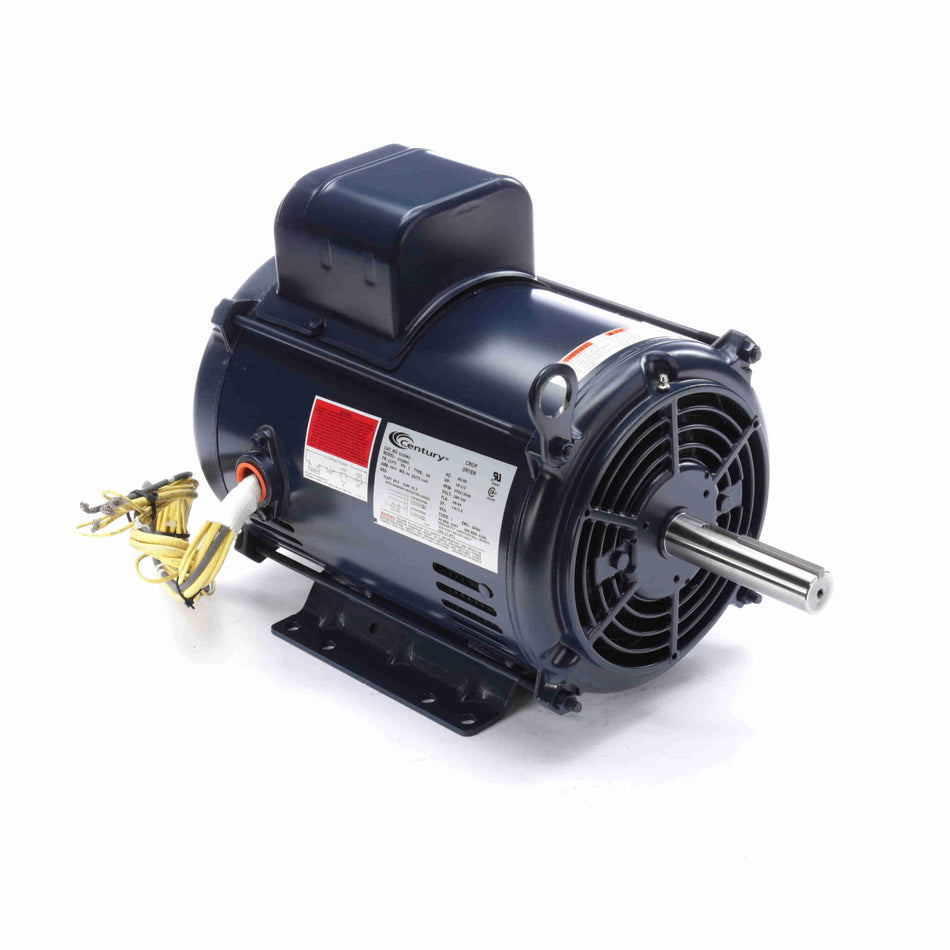 Marathon Electric Crop Dryer Motor, 10 HP, 1 Ph, 60 Hz, 200-230 V, 3600 RPM, 215TZ Frame, ODP