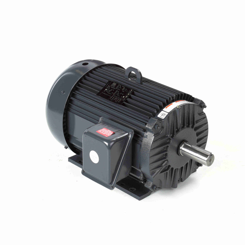 Marathon Electric General Purpose Motor, 20 & 20 HP, 3 Ph, 60 & 50 Hz, 230/460 & 380-415 V, 1800 & 1500 RPM, 256T Frame, TEFC