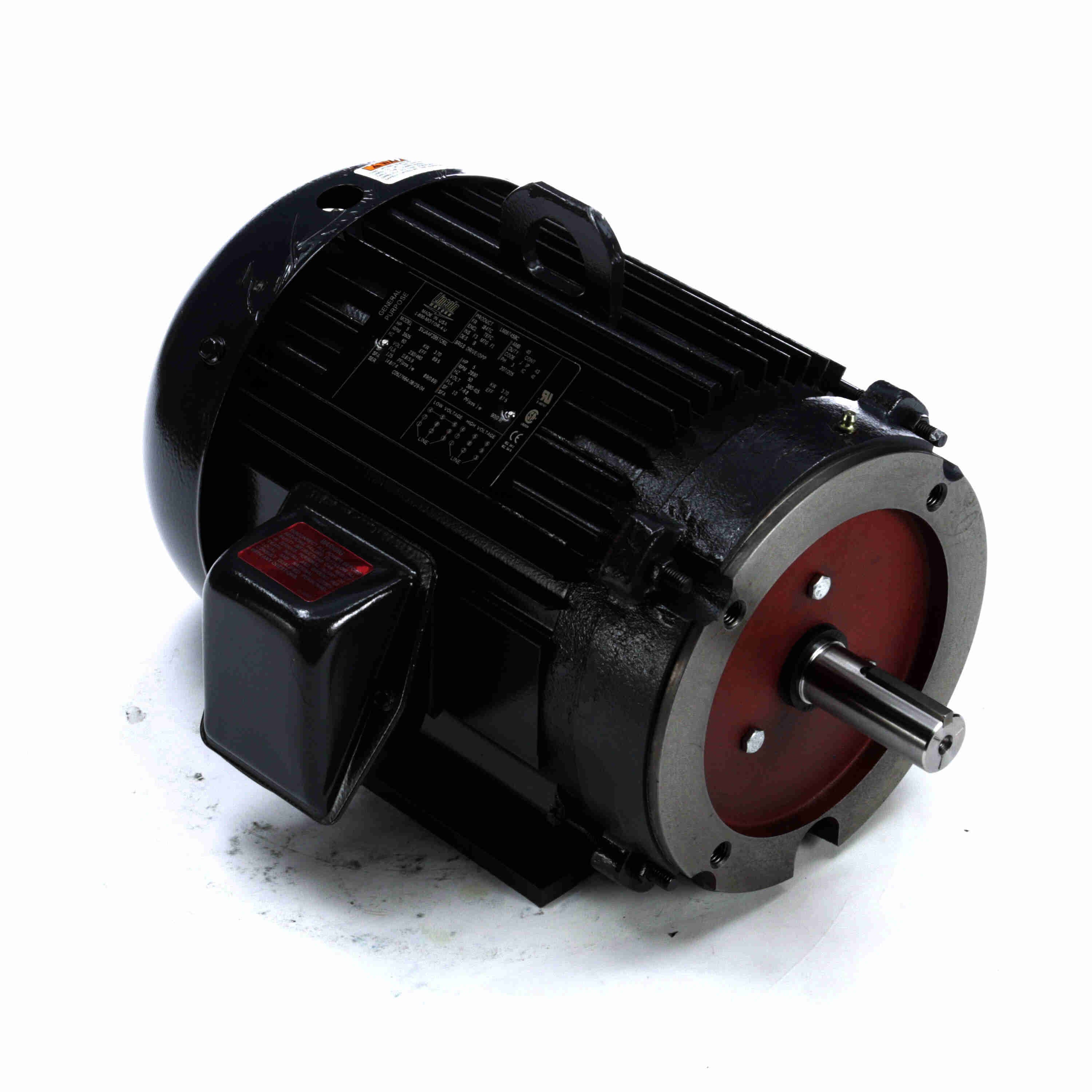 Marathon Electric General Purpose Motor, 60 & 50 HP, 3 Ph, 60 & 50 Hz, 230/460 & 190/380 V, 1800 & 1500 RPM, 364TS Frame, DP