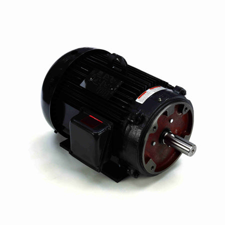Marathon Electric General Purpose Motor, 5 & 5 HP, 3 Ph, 60 & 50 Hz, 230/460 & 208/415 V, 1200 & 1000 RPM, 215TC Frame, TEFC