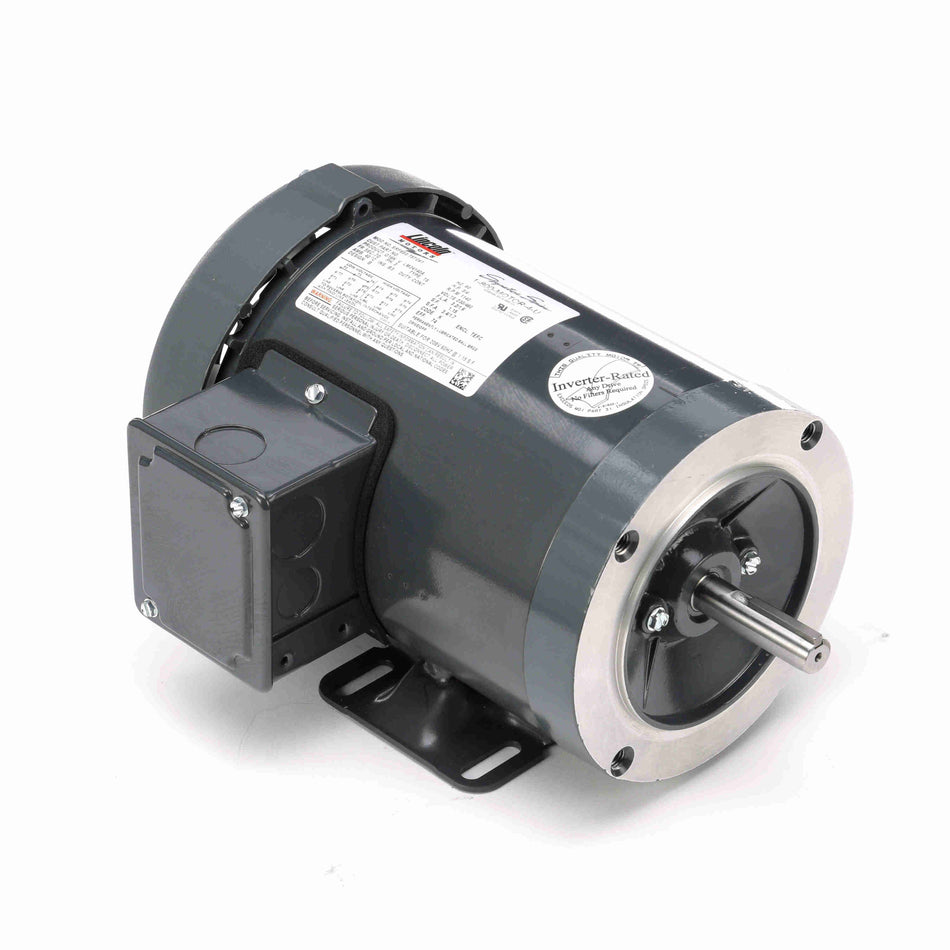 Marathon Electric General Purpose Motor, 10 & 10 HP, 3 Ph, 60 & 50 Hz, 230/460 & 208/415 V, 1800 & 1500 RPM, 215TC Frame, TEFC