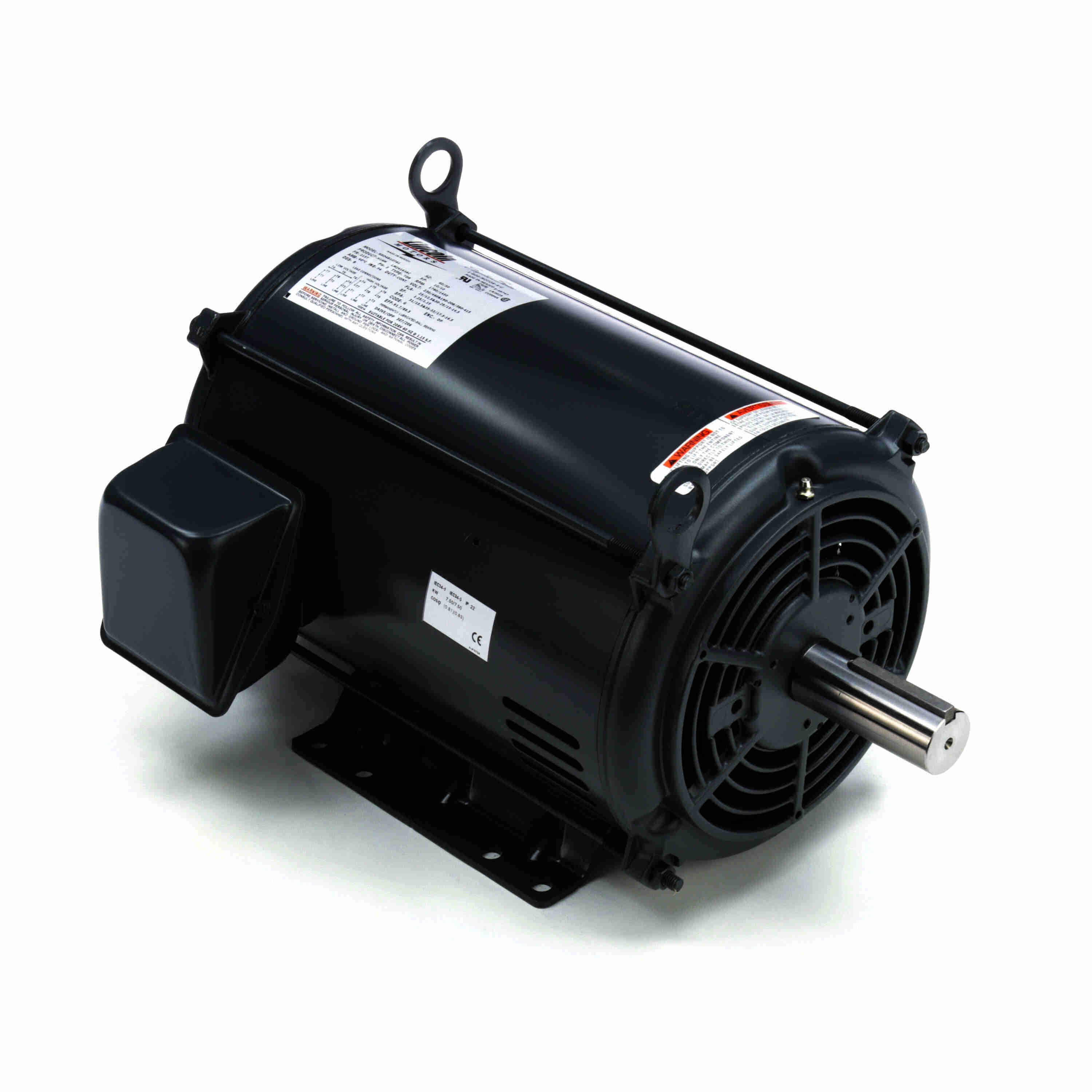 Marathon Electric Cast Iron Motor, 3 & 2 HP, 3 Ph, 60 & 50 Hz, 230/460 & 200/400 V, 1200 & 1000 RPM, 112M Frame, TEFC