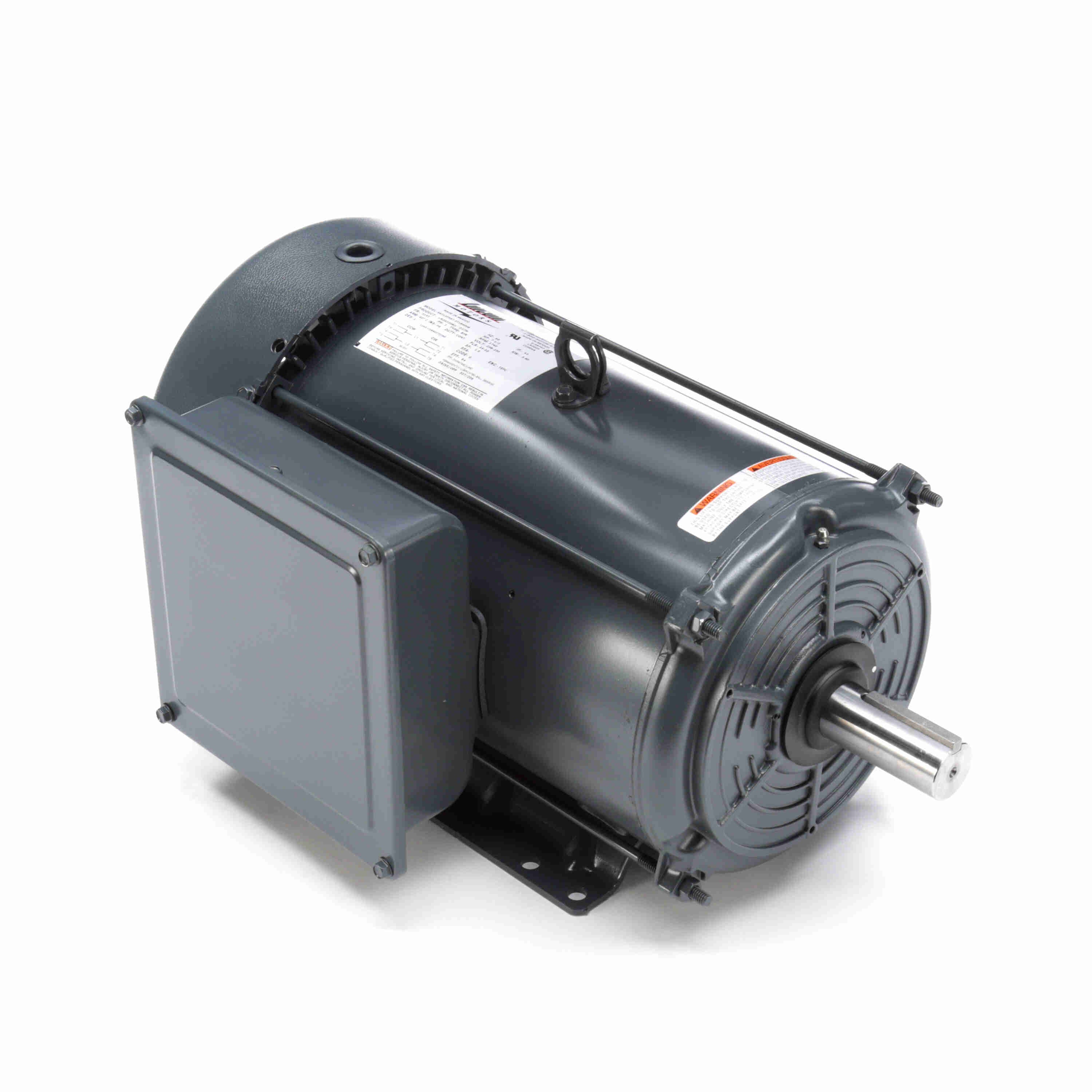 Marathon Electric General Purpose Motor, 7.50 HP, 1 Ph, 60 Hz, 208-230 V, 1800 & 1800 RPM, 215T Frame, TEFC