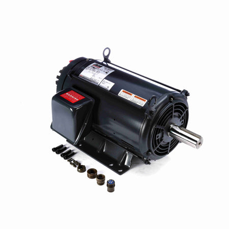 Marathon Electric Brake Motor, 3 HP, 3 Ph, 60 Hz, 230/460 V, 1800 & 1800 RPM, 182TC Frame, DP