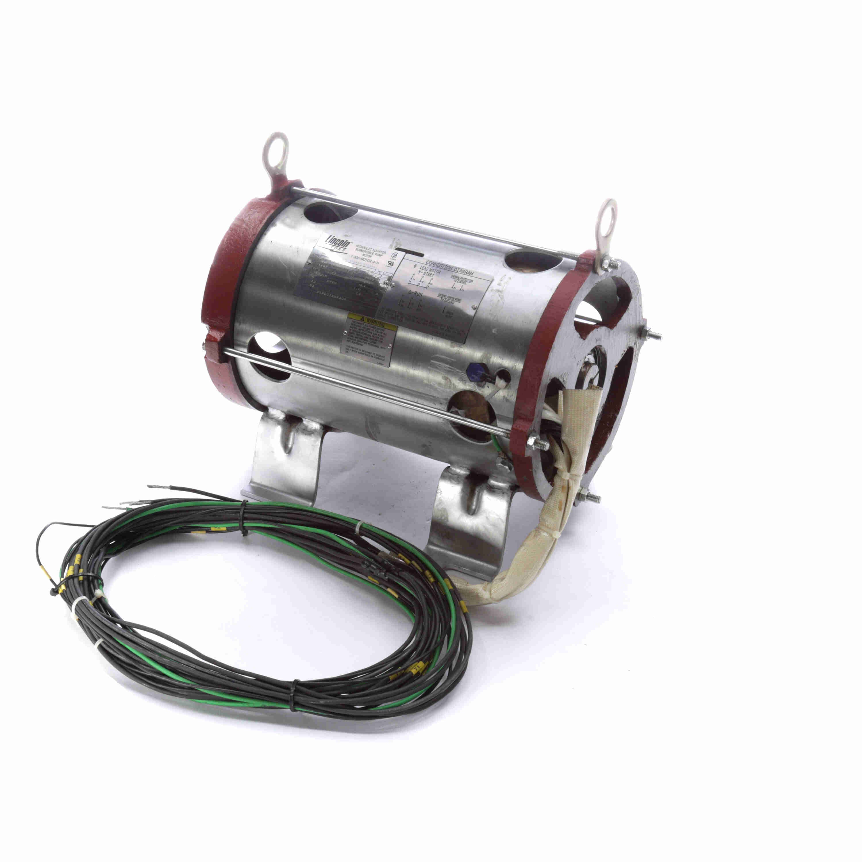 Marathon Electric Elevator Duty Motor, 15 & 10 HP, 3 Ph, 60 & 60 Hz, 575 & 575 V, 3600 & 3600 RPM, 160TZ Frame, OPEN