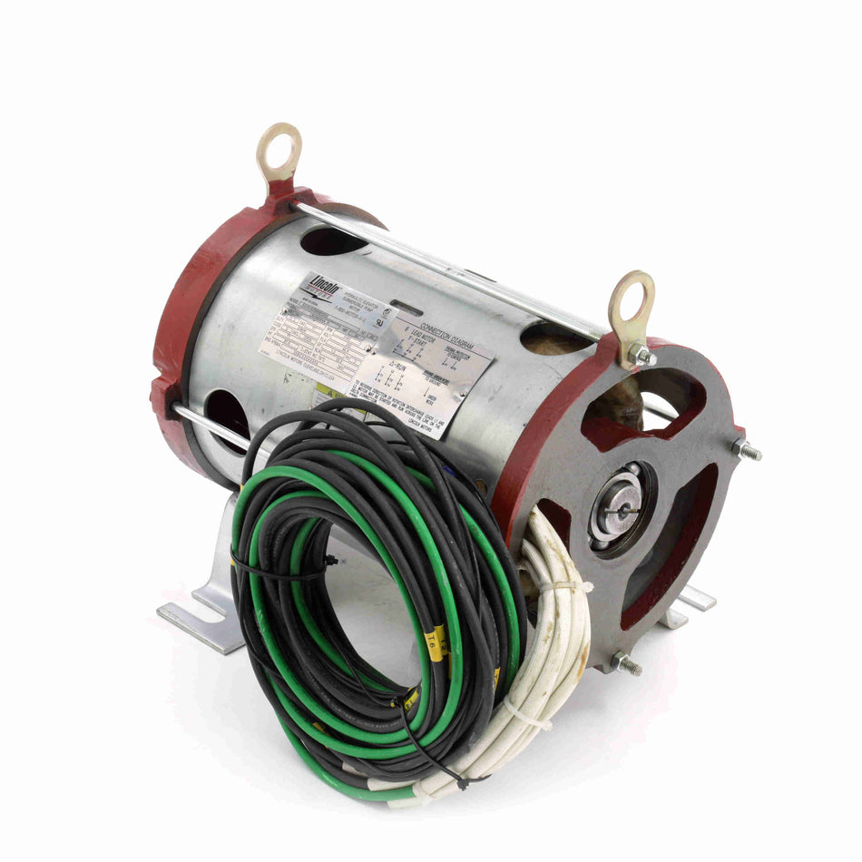 Marathon Electric Elevator Duty Motor, 20 & 15 HP, 3 Ph, 60 & 60 Hz, 200 & 200 V, 3600 & 3600 RPM, 160TZ Frame, OPEN