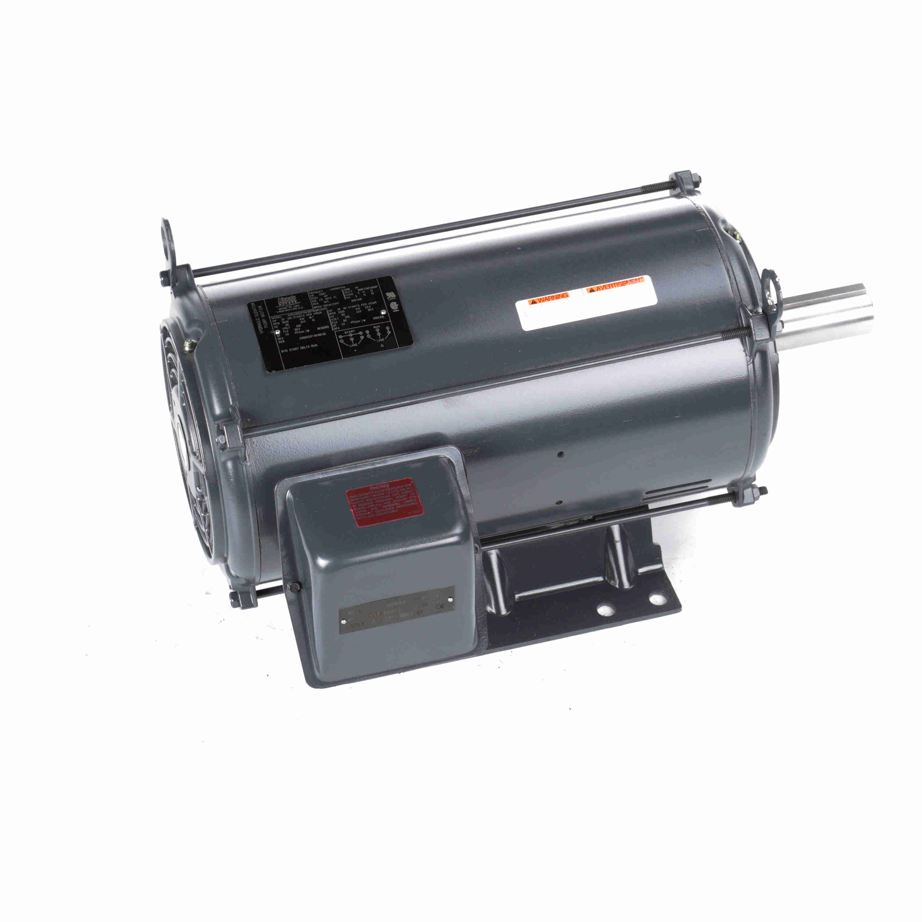 Marathon Electric Elevator Duty Motor, 25 & 30 HP, 3 Ph, 60 & 60 Hz, 200 & 200 V, 3600 & 3600 RPM, 256T Frame, DP