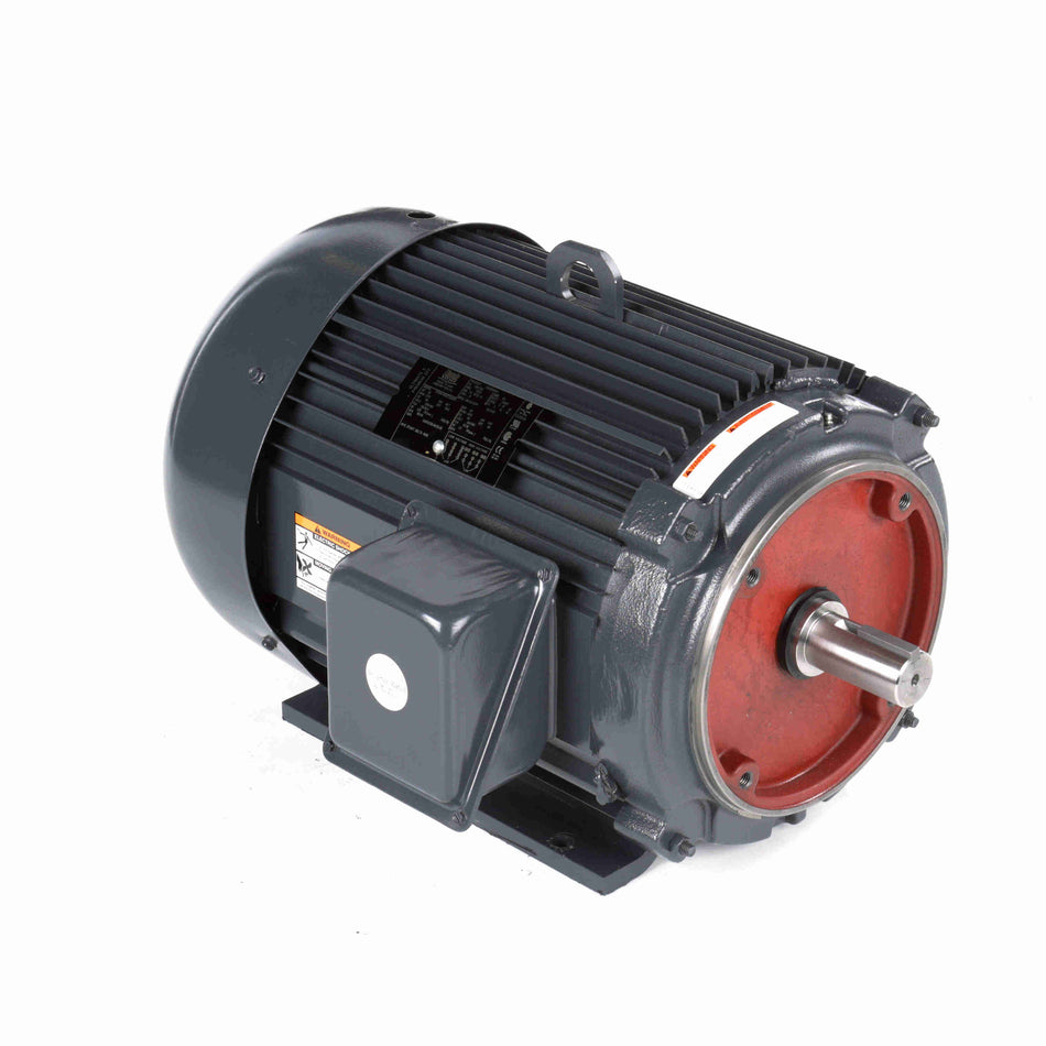 Marathon Electric General Purpose Motor, 25 & 20 HP, 3 Ph, 60 & 50 Hz, 230/460 & 190/380 V, 1800 & 1500 RPM, 284TSC Frame, TEFC