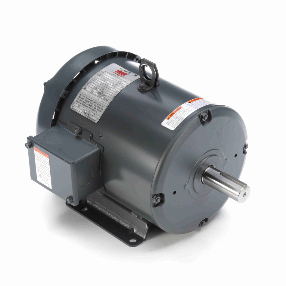 Marathon Electric General Purpose Motor, 3 & 3 HP, 3 Ph, 60 & 50 Hz, 230/460 & 190/380 V, 1200 & 1000 RPM, 213T Frame, TEFC