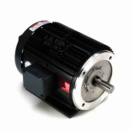 Marathon Electric General Purpose Motor, 5 & 5 HP, 3 Ph, 60 & 50 Hz, 230/460 & 190/380 V, 1800 & 1500 RPM, 184TC Frame, TEFC