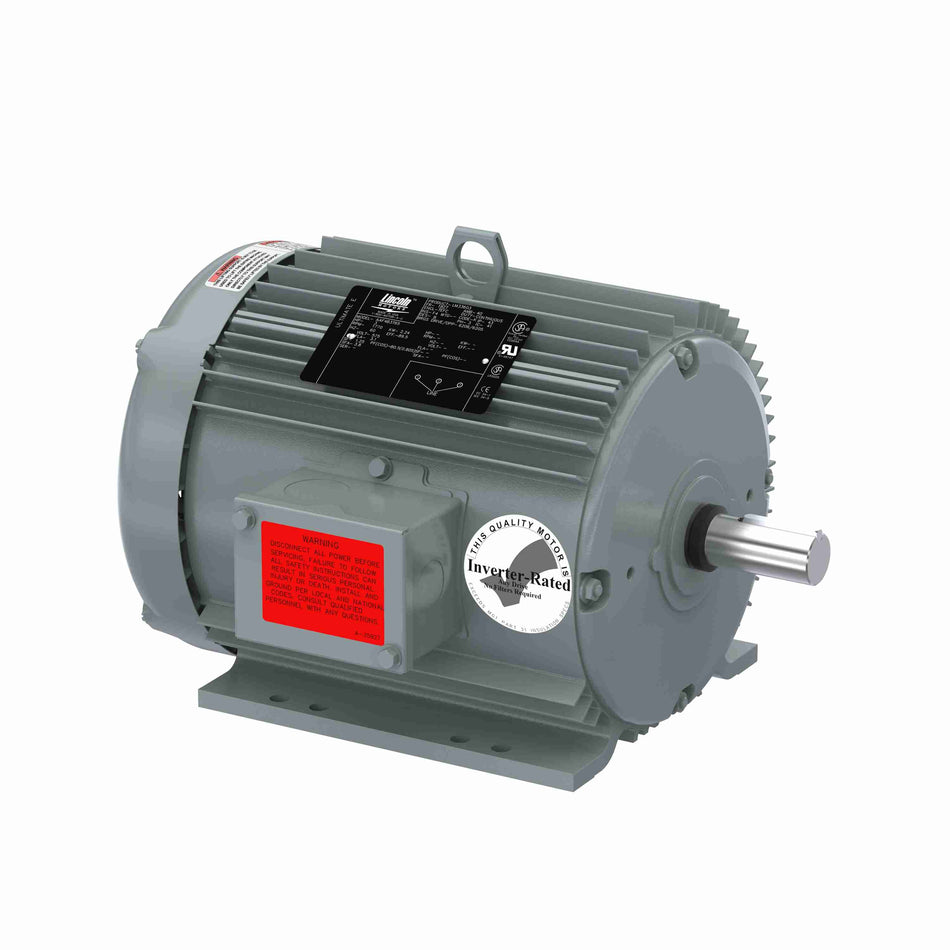 Marathon Electric General Purpose Motor, 10 HP, 3 Ph, 60 Hz, 575 V, 1800 & 1800 RPM, 215T Frame, TEFC