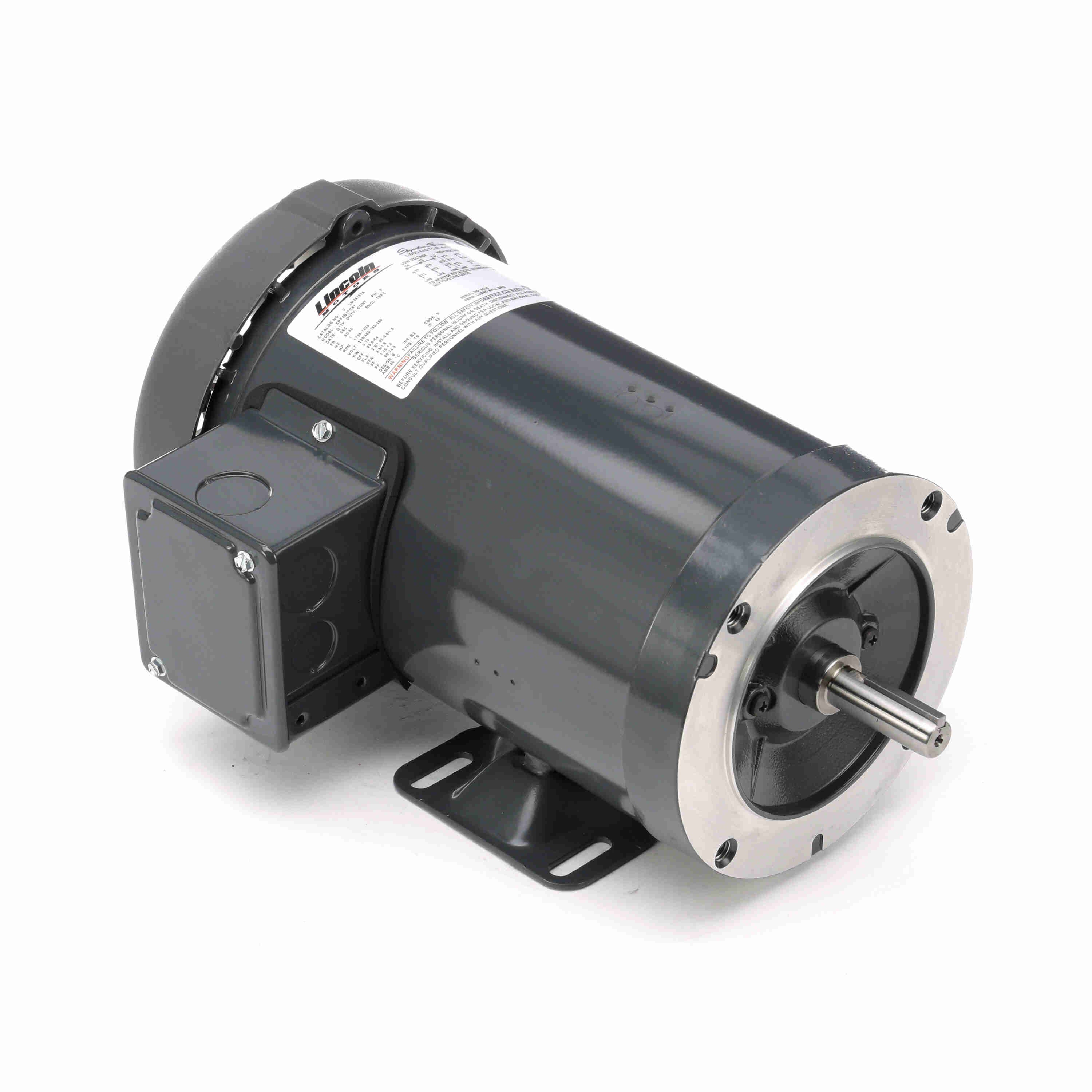 Marathon Electric General Purpose Motor, 5 & 5 HP, 3 Ph, 60 & 50 Hz, 230/460 & 190-208/380-415 V, 184TC Frame, TEFC