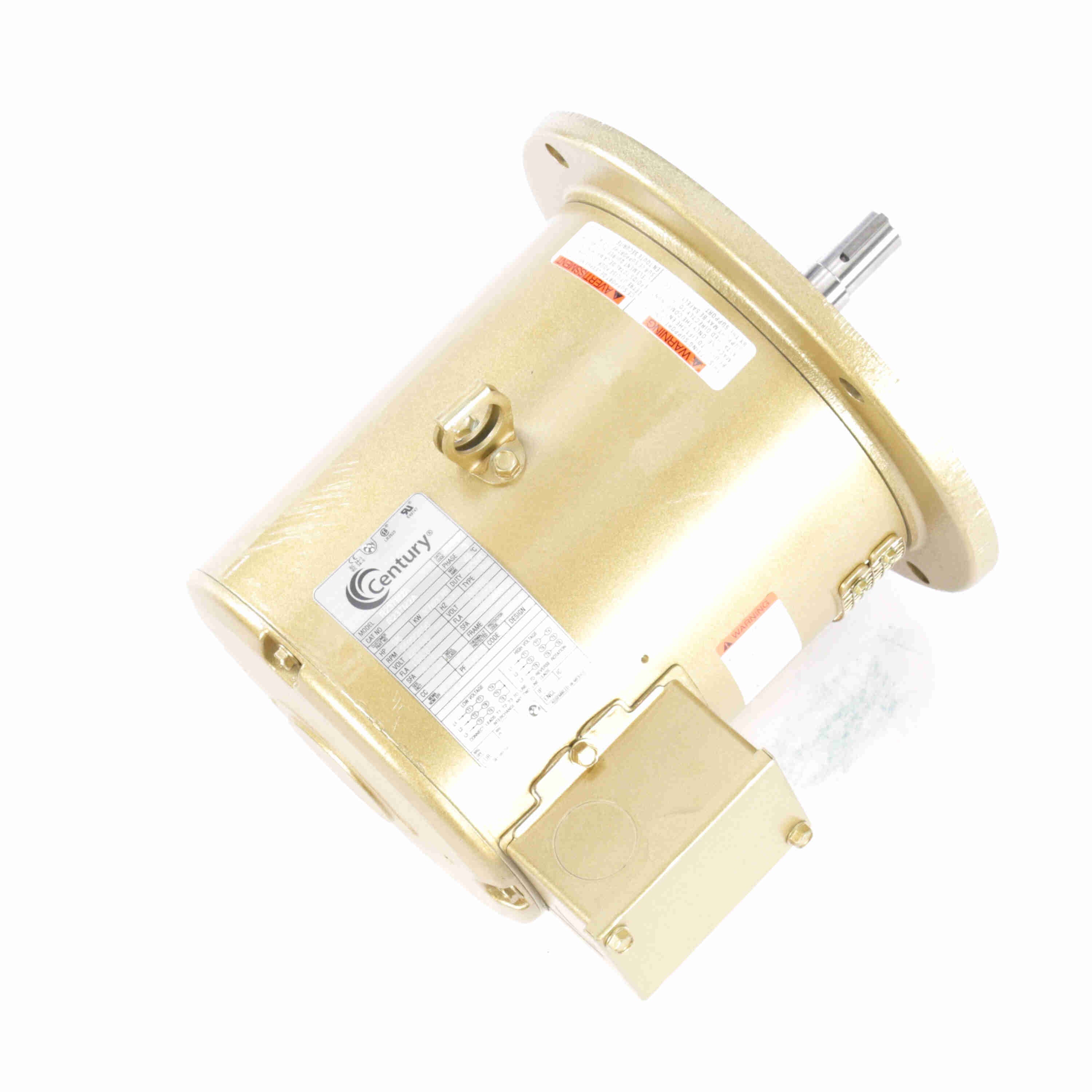 Marathon Electric Pool Pump Motor, 5 & 5 HP, 3 Ph, 60 & 50 Hz, 220/440 & 190/380 V, 182TDZ Frame, DP