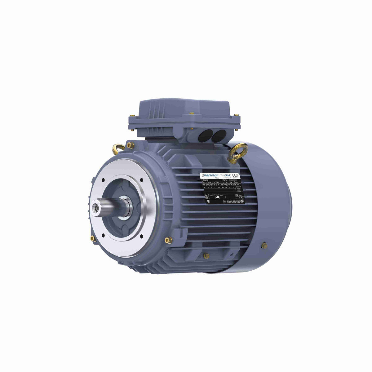 Marathon Electric Cast Iron Motor, 3 HP, 3 Ph, 50 Hz, 380 V, 1500 RPM, 100L Frame, TEFC