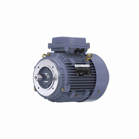 Marathon Electric Cast Iron Motor, 3 HP, 3 Ph, 50 Hz, 380 V, 1500 RPM, 100L Frame, TEFC